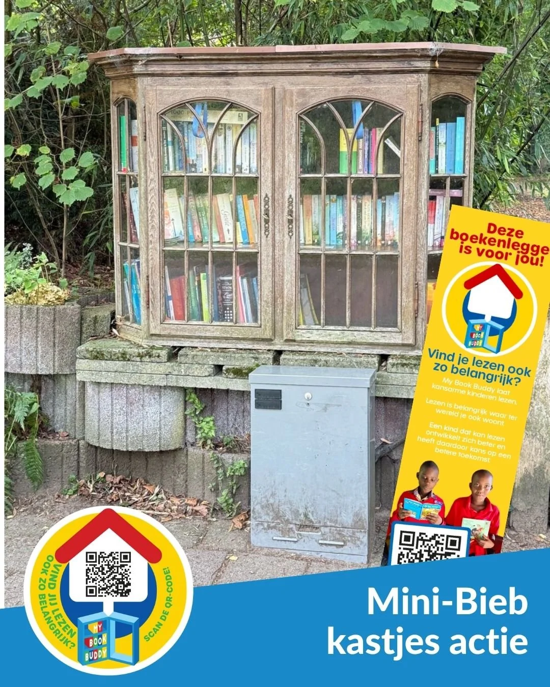 📚✨ Goed nieuws! Vanaf nu vind je onze boekenleggers ook in het biebkastje aan de Zandbergenlaan in Amersfoort.
Als onderdeel van onze campagne brengen we samen verhalen en kennis dichterbij, &eacute;n laten we meer mensen kennismaken met My Book Bud