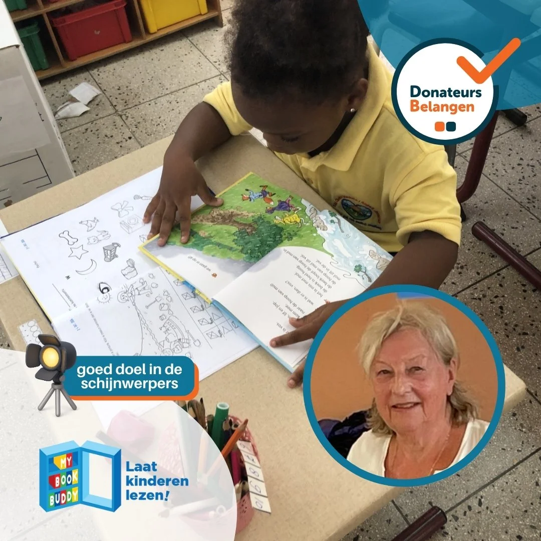 πβ¨ My Book Buddy in de schijnwerpers bij Donateursbelangen!
Al 15 jaar zetten we ons in om bibliotheken op te zetten voor kansarme kinderen in ontwikkelingslanden, rampgebieden en conflictzones.
Met een lokaal getimmerde kast, boeken in de eigen ta