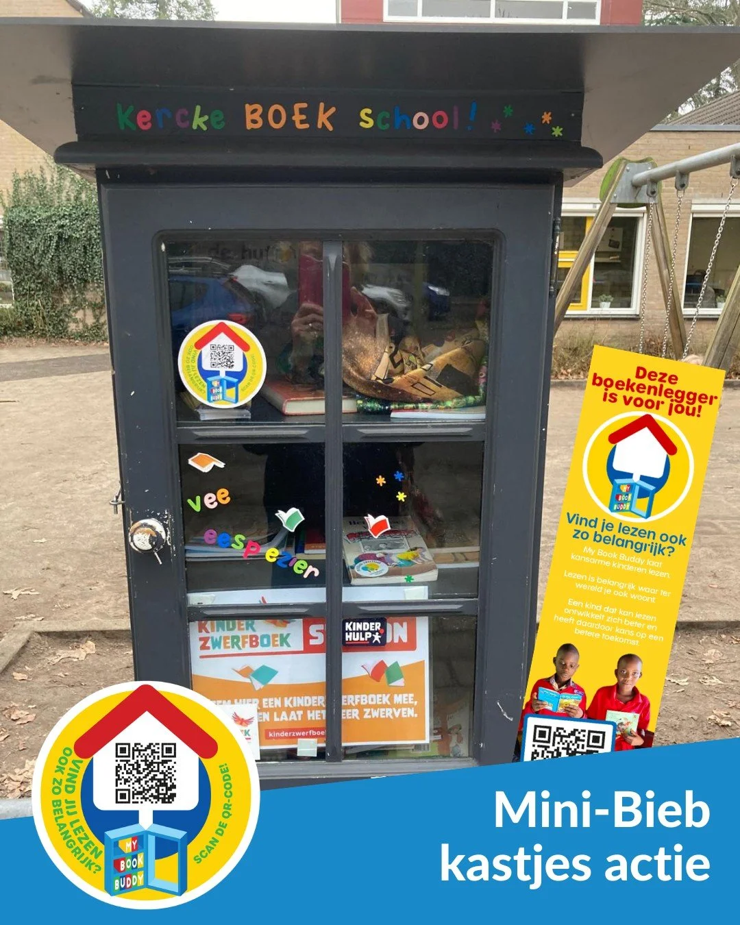 Woon je in Zeist? Dan ken je wellicht deze Kercke BOEK school mini-biebkast. 
Met dank aan kerckeboschschoolzeist 📙

#minibiebsvannederland #minibieb #zeist