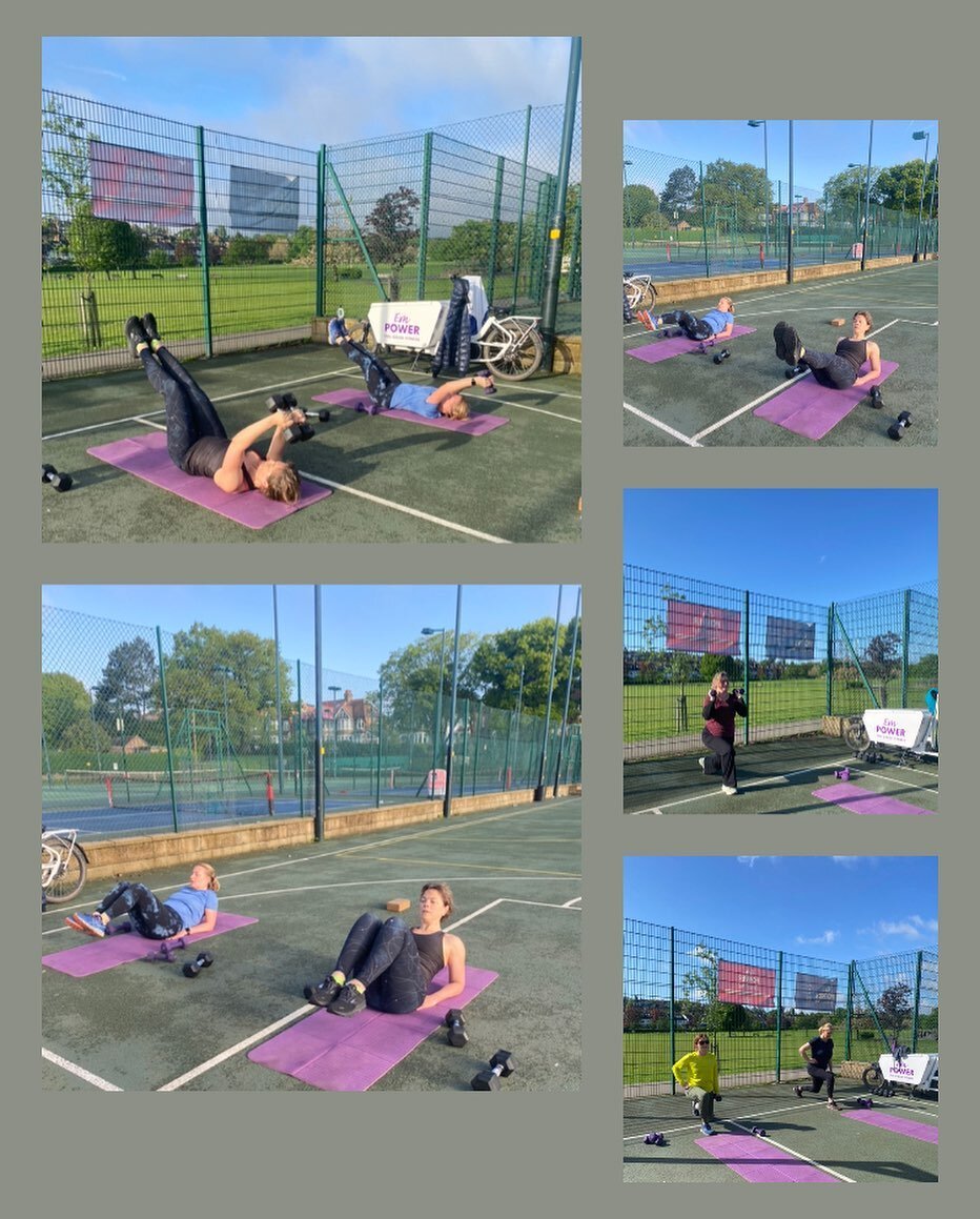 Suns out! Girls out!  Been a busy day already, still more to come. Loving this weather. At last I&rsquo;m starting to defrost from the long harsh winter 😎💪🏻💜 #empowerfitpt #outdoortraining #feelgoodfitness #thesegirlscan #lovemyjob