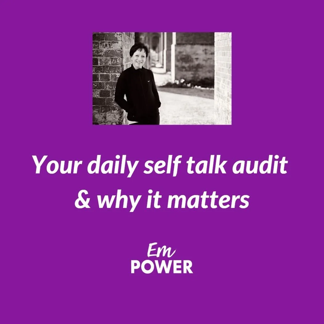 Your daily self-talk audit.
It matters more than you think.
⠀
The way you speak to yourself shapes how you show up in your body.

Especially as women.

Because our hormones are already navigating enough &mdash; fluctuating oestrogen, progesterone shi