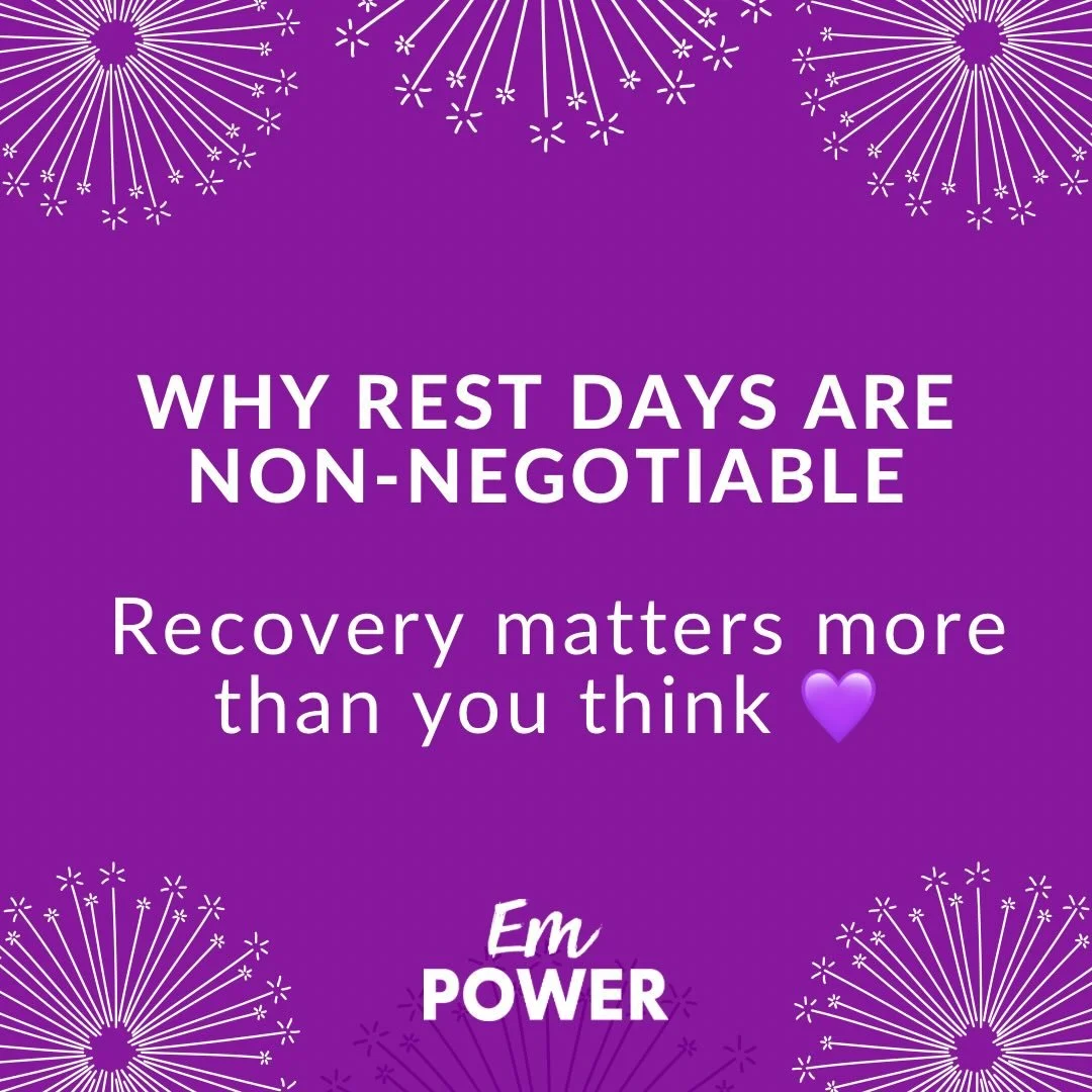 Rest days aren&rsquo;t lazy &rarr; they&rsquo;re essential.

If you&rsquo;re constantly tired, sore, or losing motivation&hellip; your body might not need more discipline &mdash; it might need more recovery.

Strong, sustainable progress comes from k