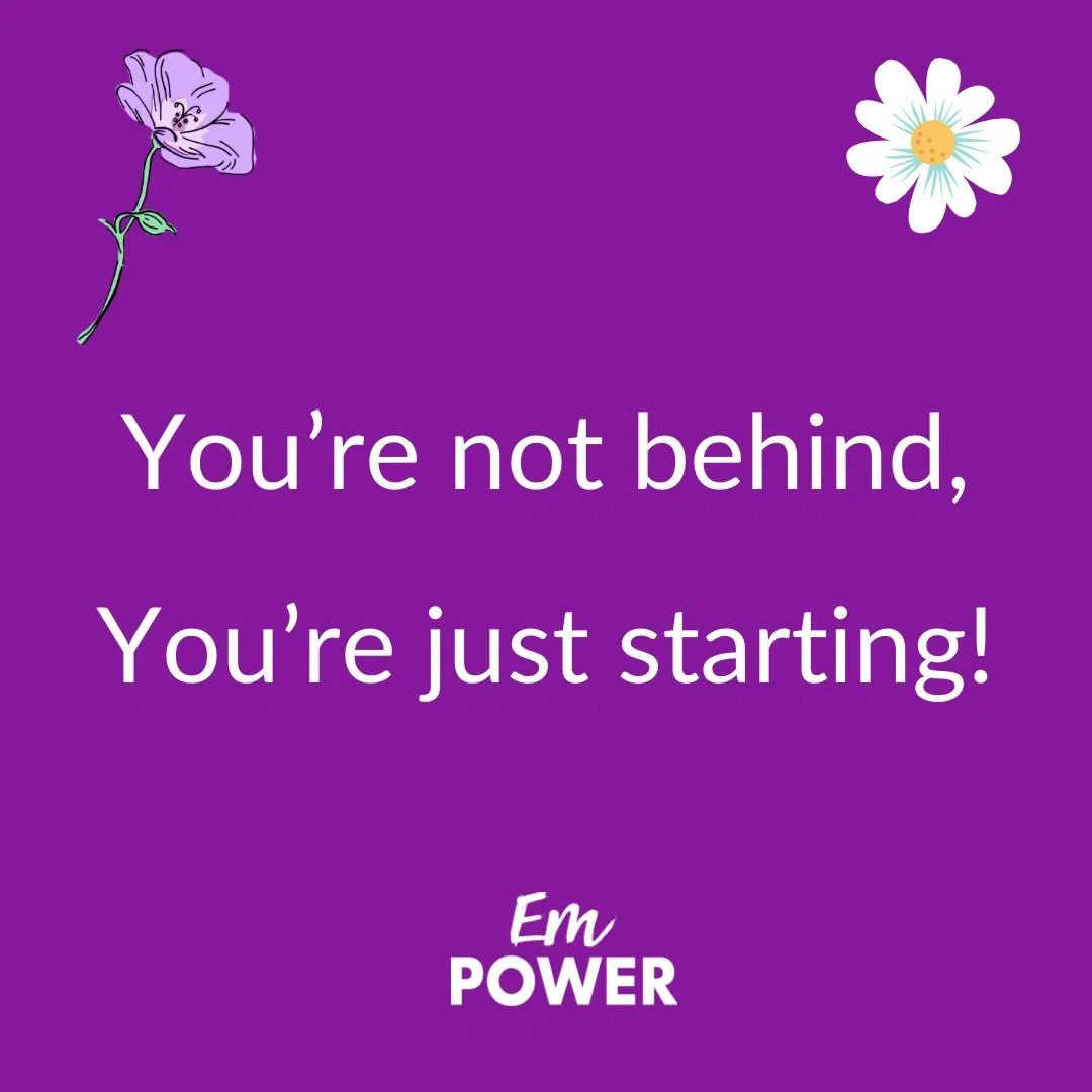 You&rsquo;re not behind.
You&rsquo;re just starting. ✨

And starting takes courage.

It&rsquo;s easy to look around and think everyone else is further ahead&hellip; fitter&hellip; stronger&hellip; more confident&hellip; more consistent.

But every si