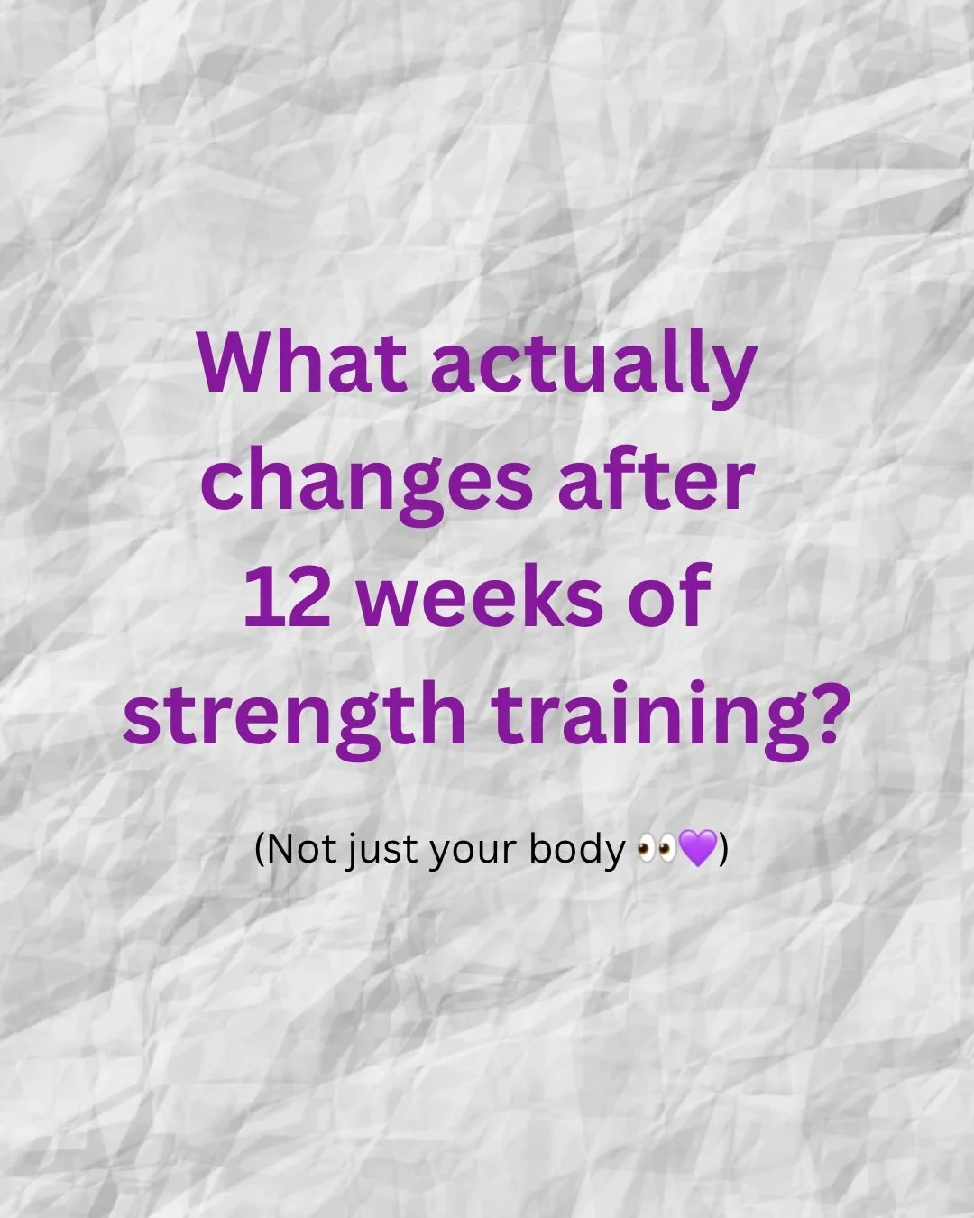 Everyone talks about the physical changes&hellip;

But after 12 weeks of strength training, most women notice so much more than that 💜
⠀
💜 You stop feeling exhausted all the time
💜 You feel more capable in your own body
💜 Your confidence grows qu