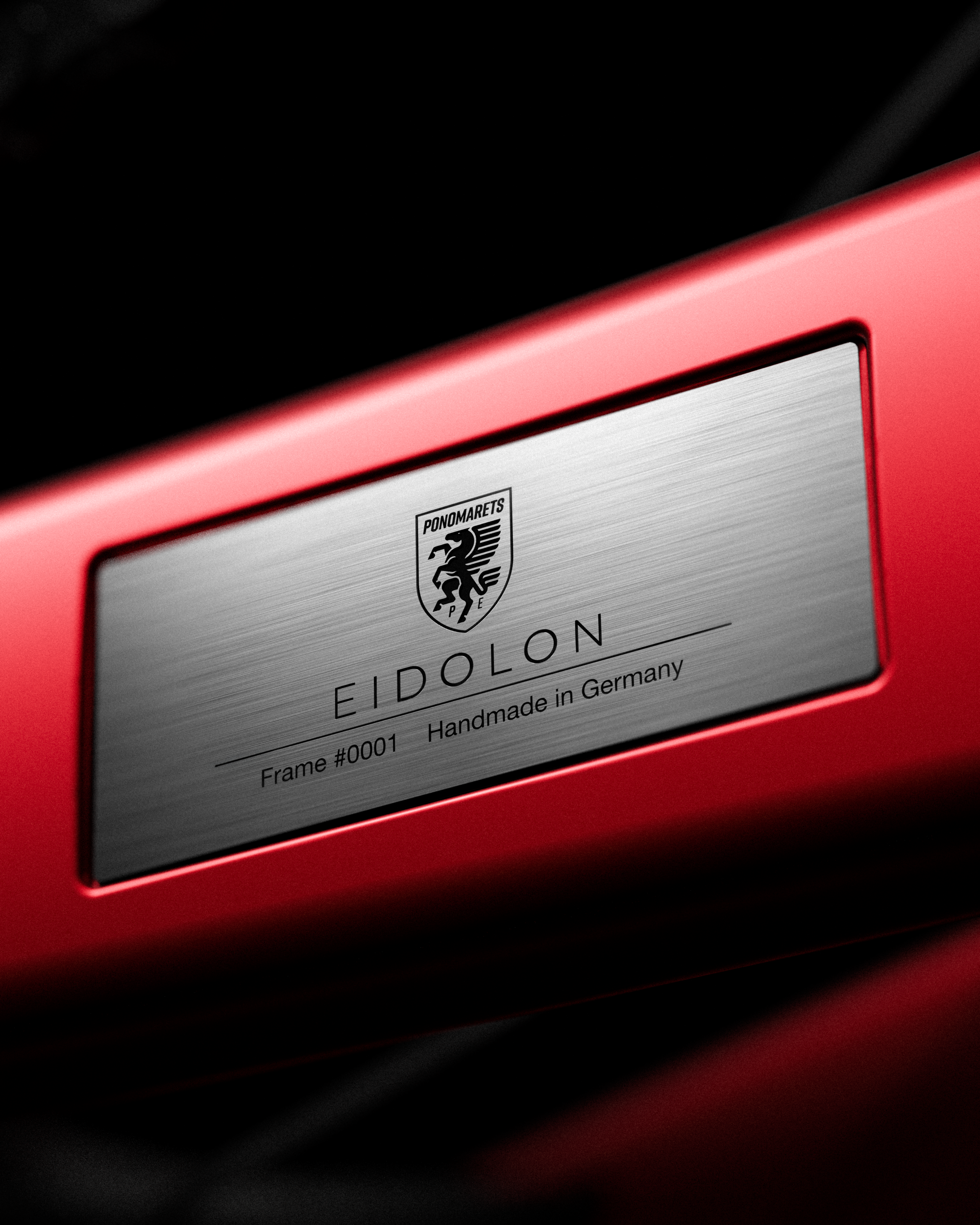 EIDOLON frame plate with Ponomarets Crest and frame #0001.