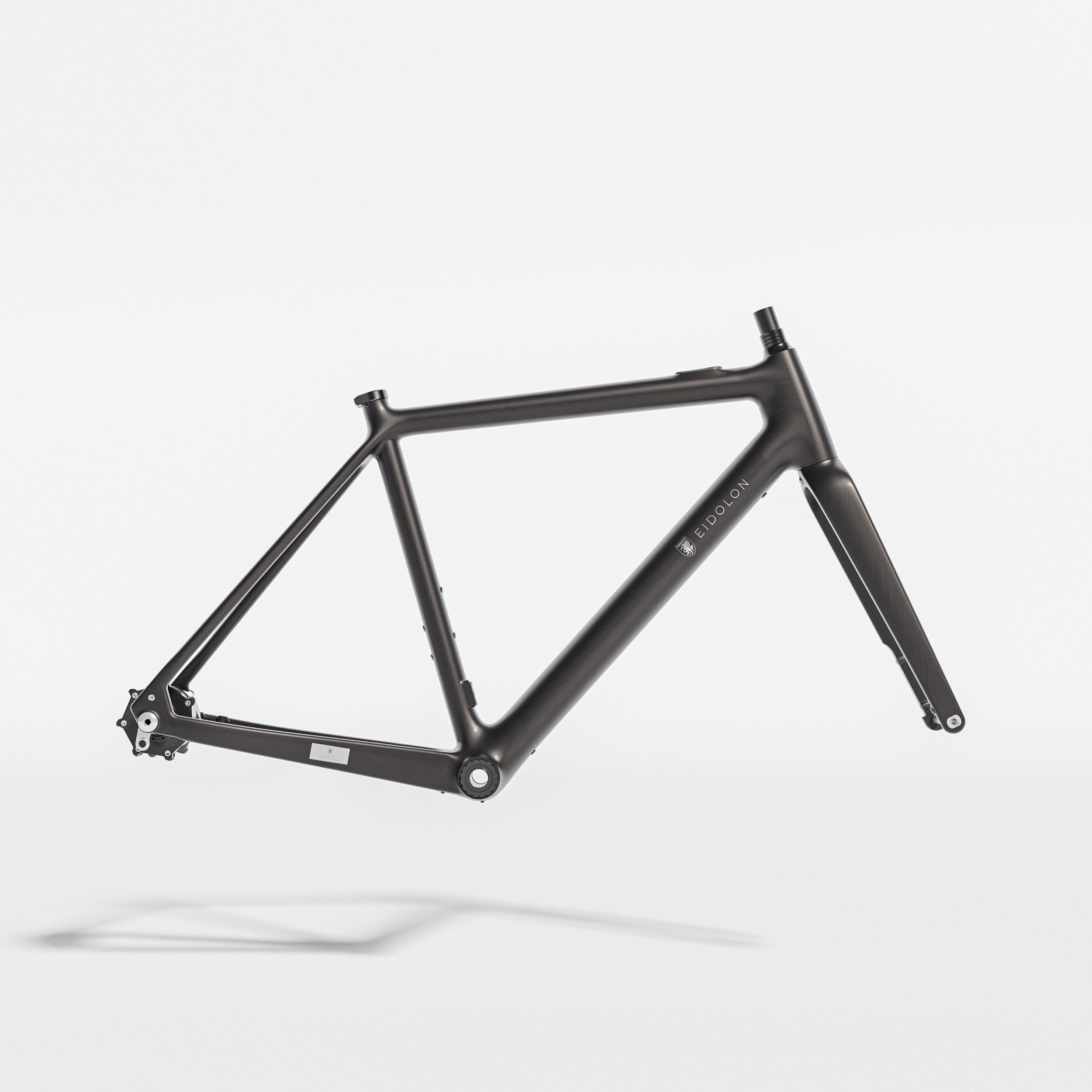 Ponomarets EIDOLON eBike Frameset in UD carbon finish, side profile on a light background.