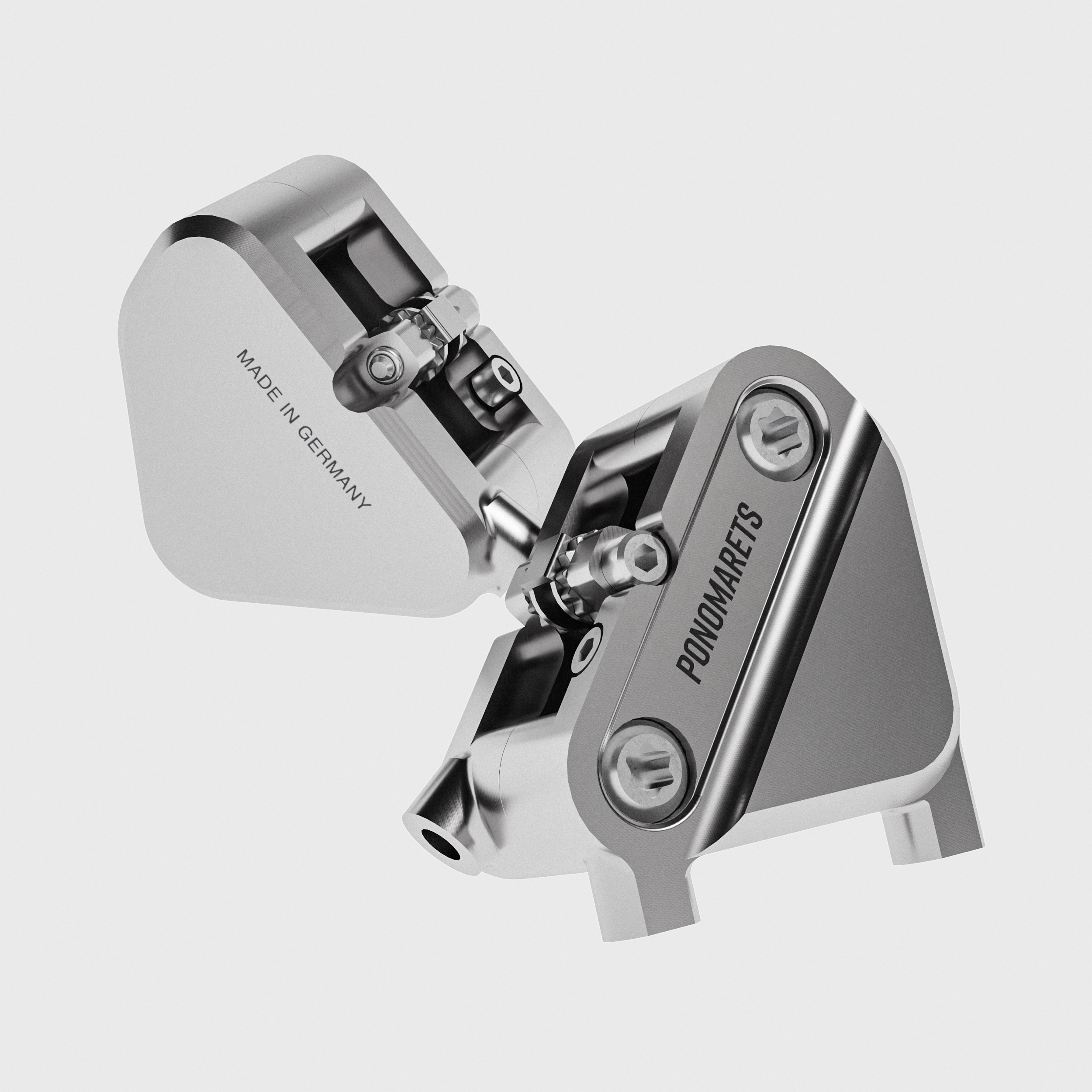 Ponomarets brake calliper close-up.