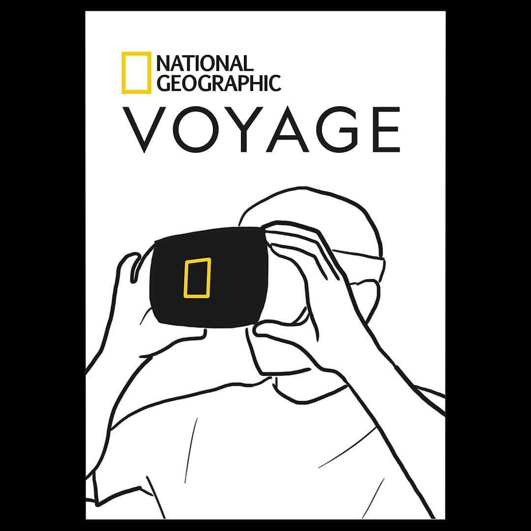 This is an add on to my previous animatic post, (that you might need to go on my page to see 😅) but these are the visual identity and UI design for National Geographic Voyage. A concept project I came up with, focusing on the benefits of using VR te