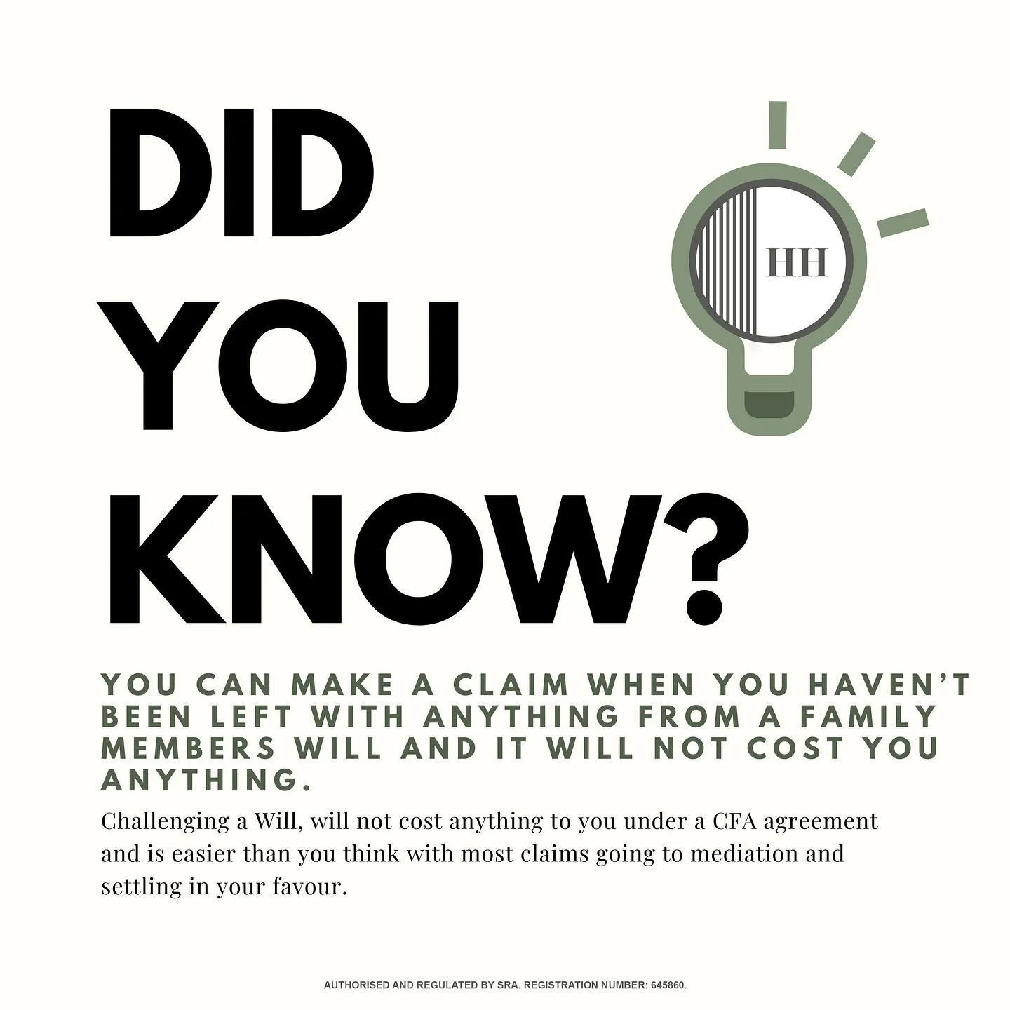 🔺Have you lost out in a will or when somebody has passed away?
 
🔺Do you believe you haven&rsquo;t received your rightful entitlement?
 
🔺Were you expecting inheritance that you didn&rsquo;t get?
 
Challenging a will is easier than you might think