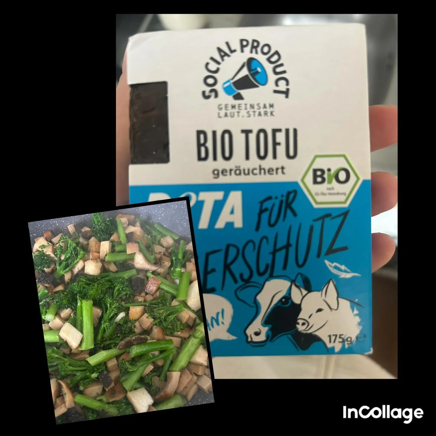 Es gibt einen neuen R&auml;uchertofu in Kooperation mit PETA. 
Kosten:  2,99 &euro; im Rewe. 

Und ich sag&rsquo;s ehrlich: der beste R&auml;uchertofu, den ich je gegessen habe. Unfassbar gut!

Perfekt f&uuml;r eine schnelle Gem&uuml;sepfanne: Zwiebe