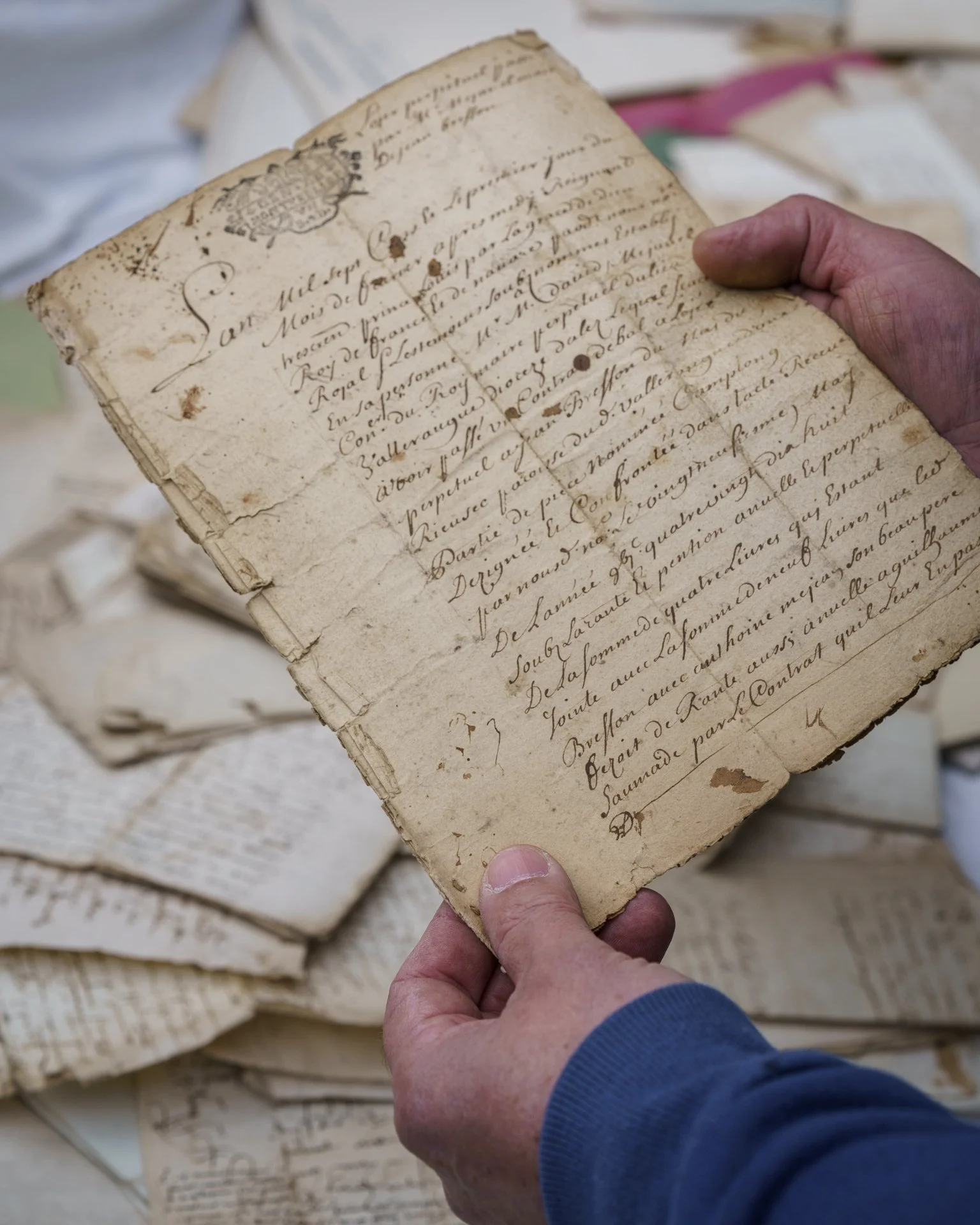 French Antique Papers, Sourced in Provence France