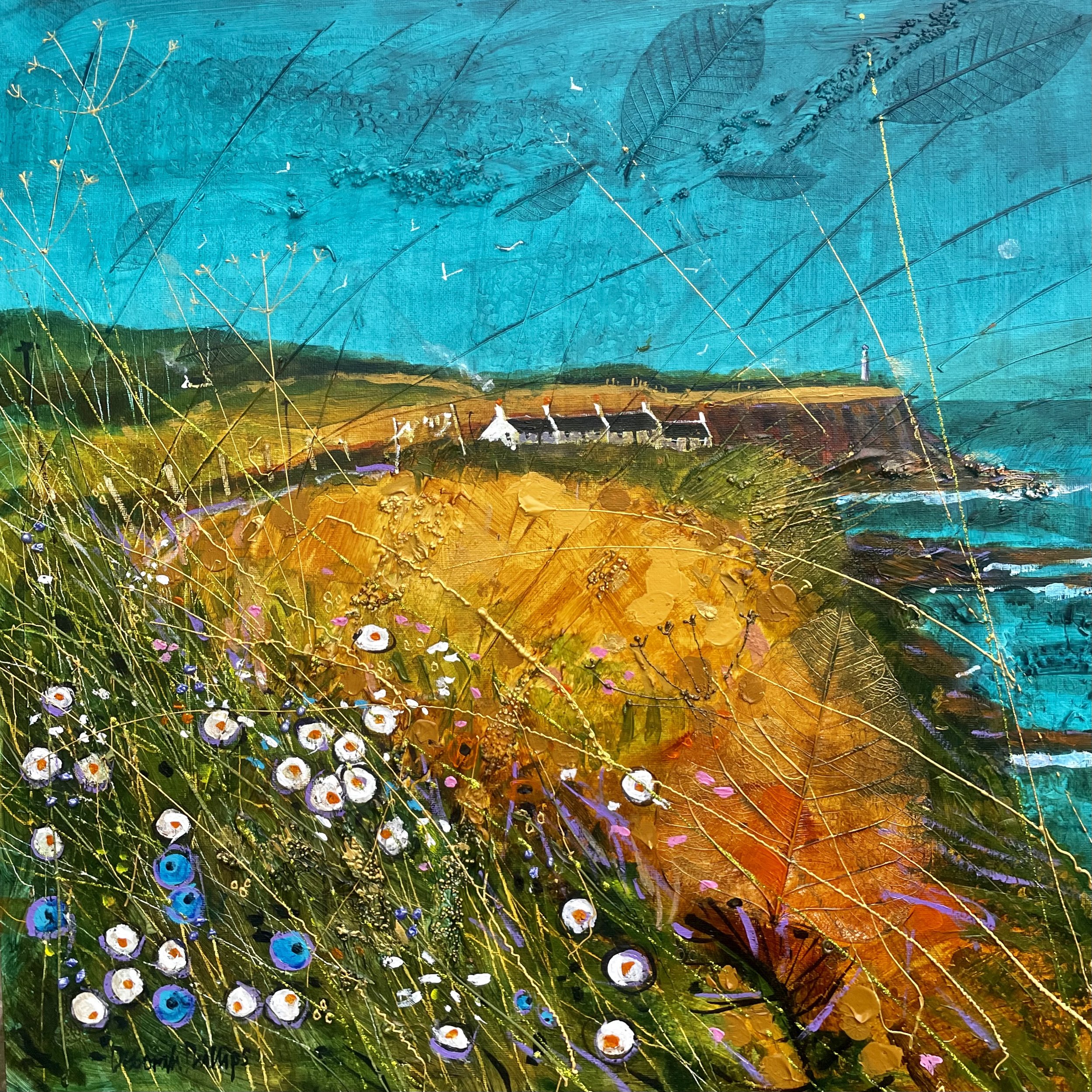 Coastline Cottages. 16" x 16"