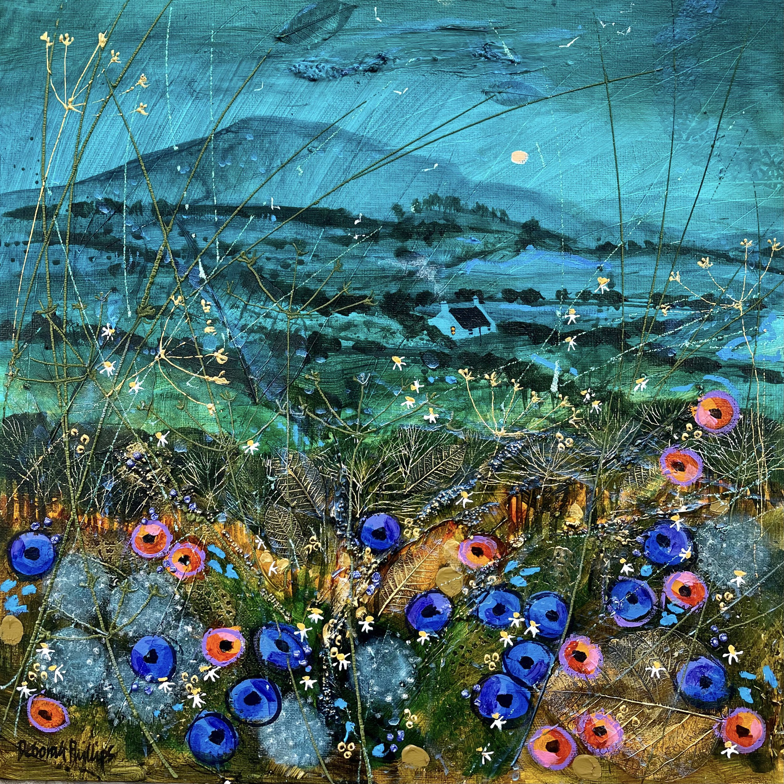 Criffel Moon. 16" x 16"
