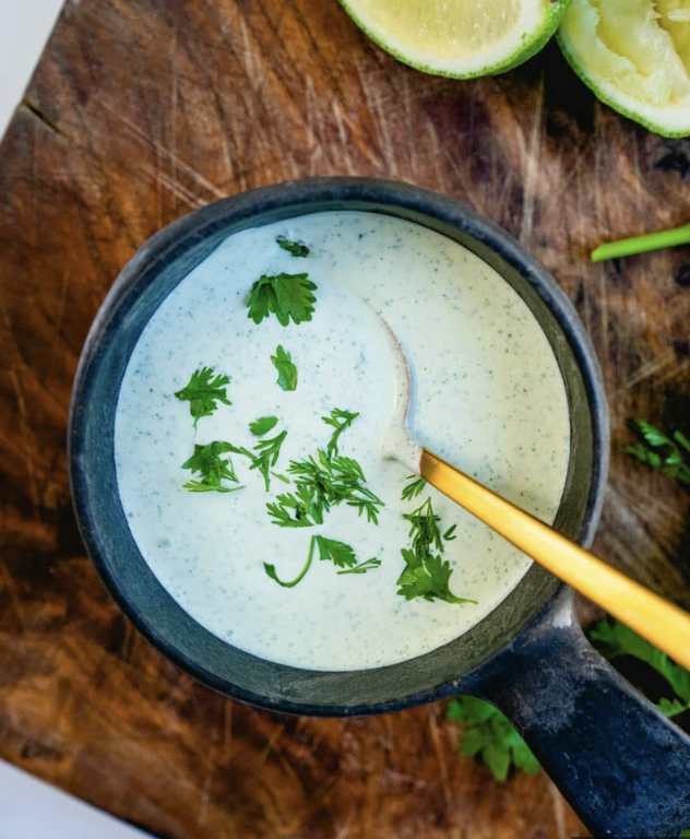 Lime Cilantro Cream