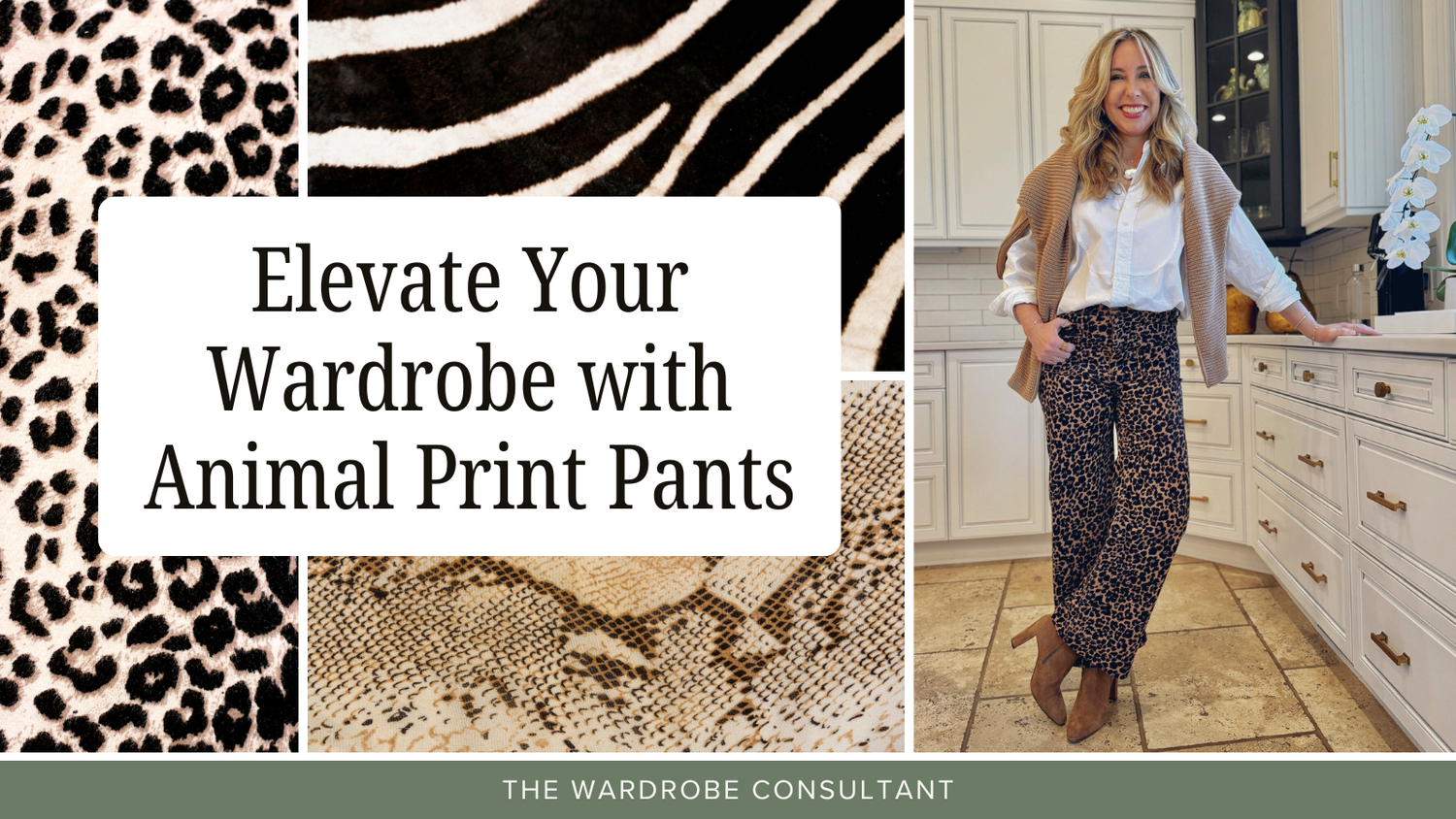 Animal Print Track Pant