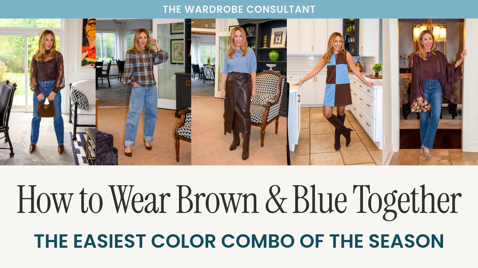 Brown Blue Color Combo
