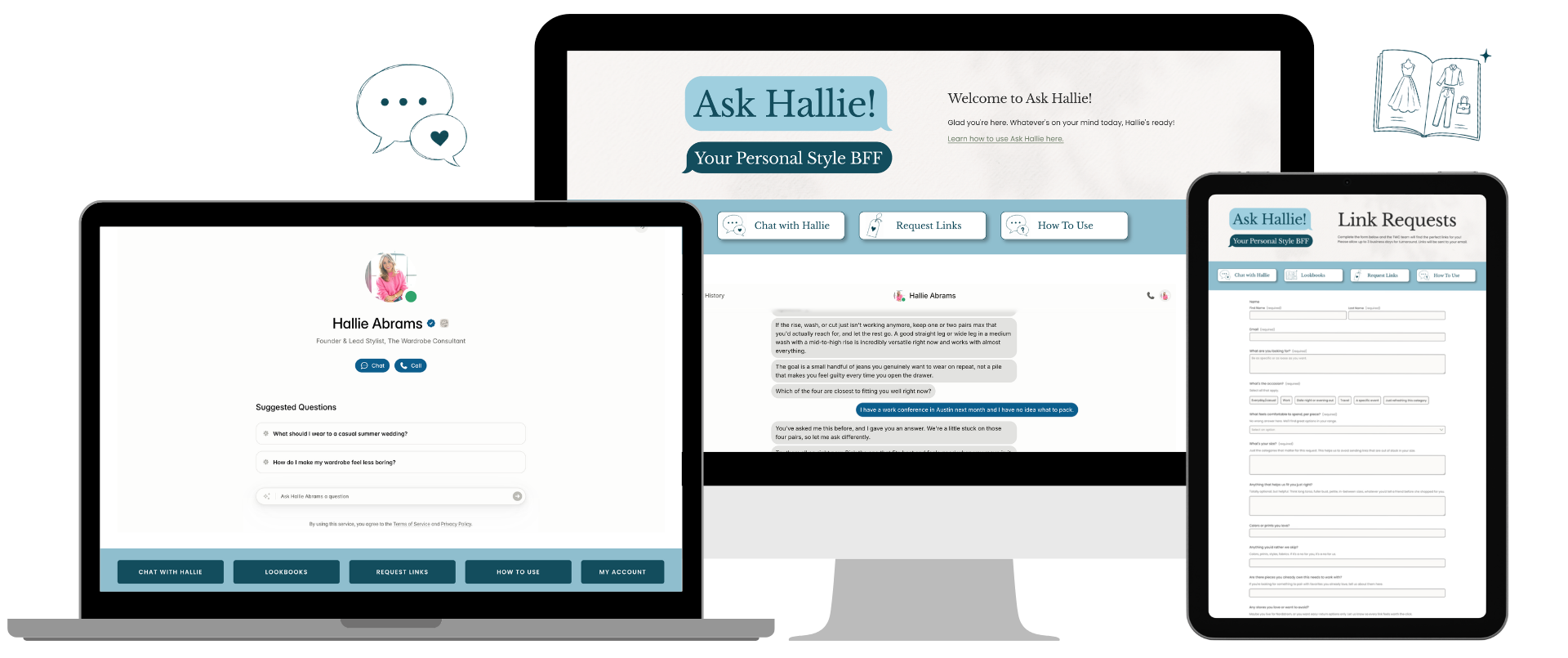 Ask Hallie Mock Up
