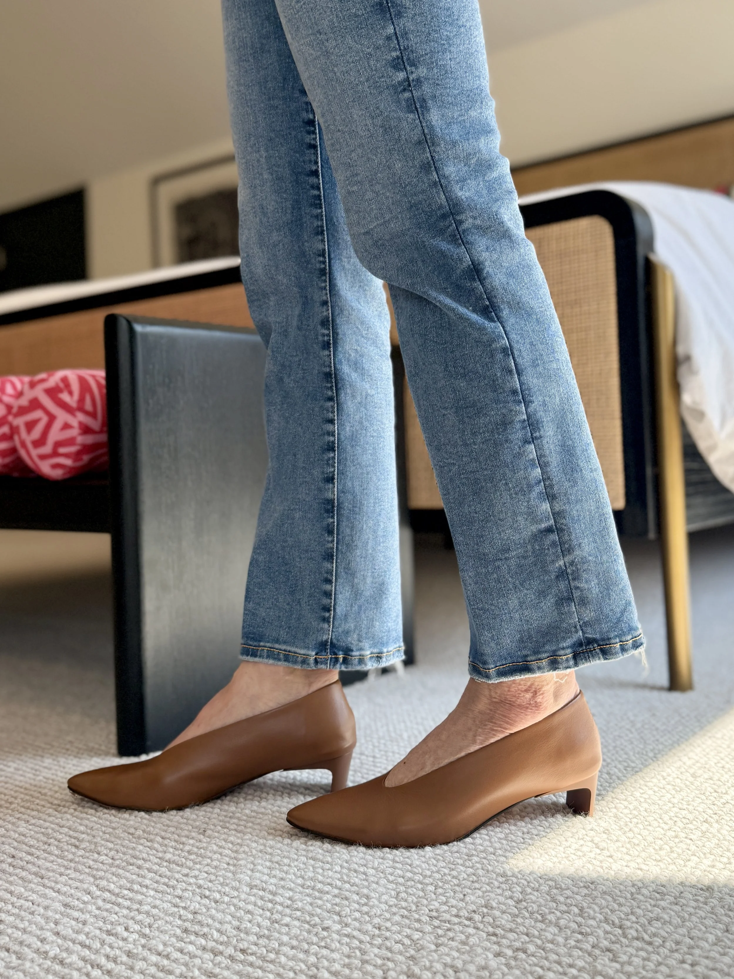 heeled glove shoe for spring