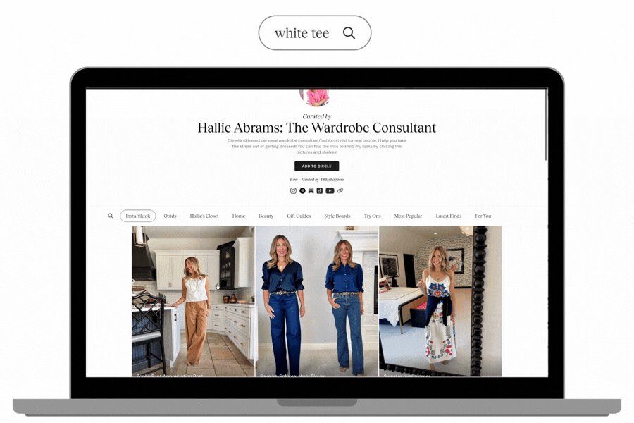 shopmy search feature