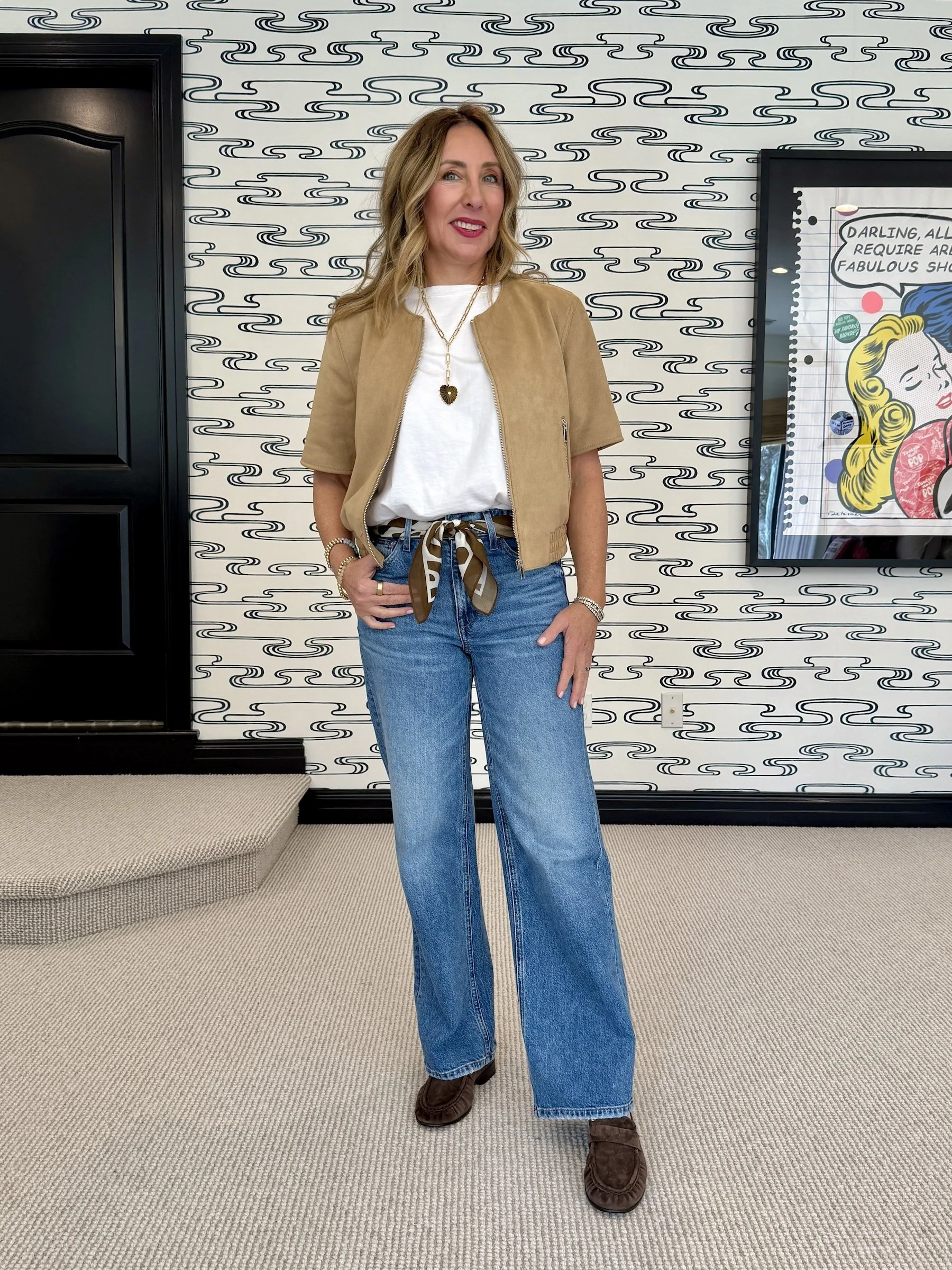 jeans and white tee outfit
