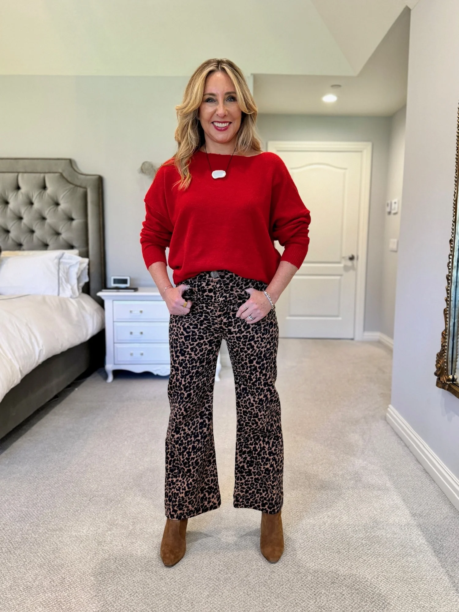 ANIMAL PRINT RELAXED PANT