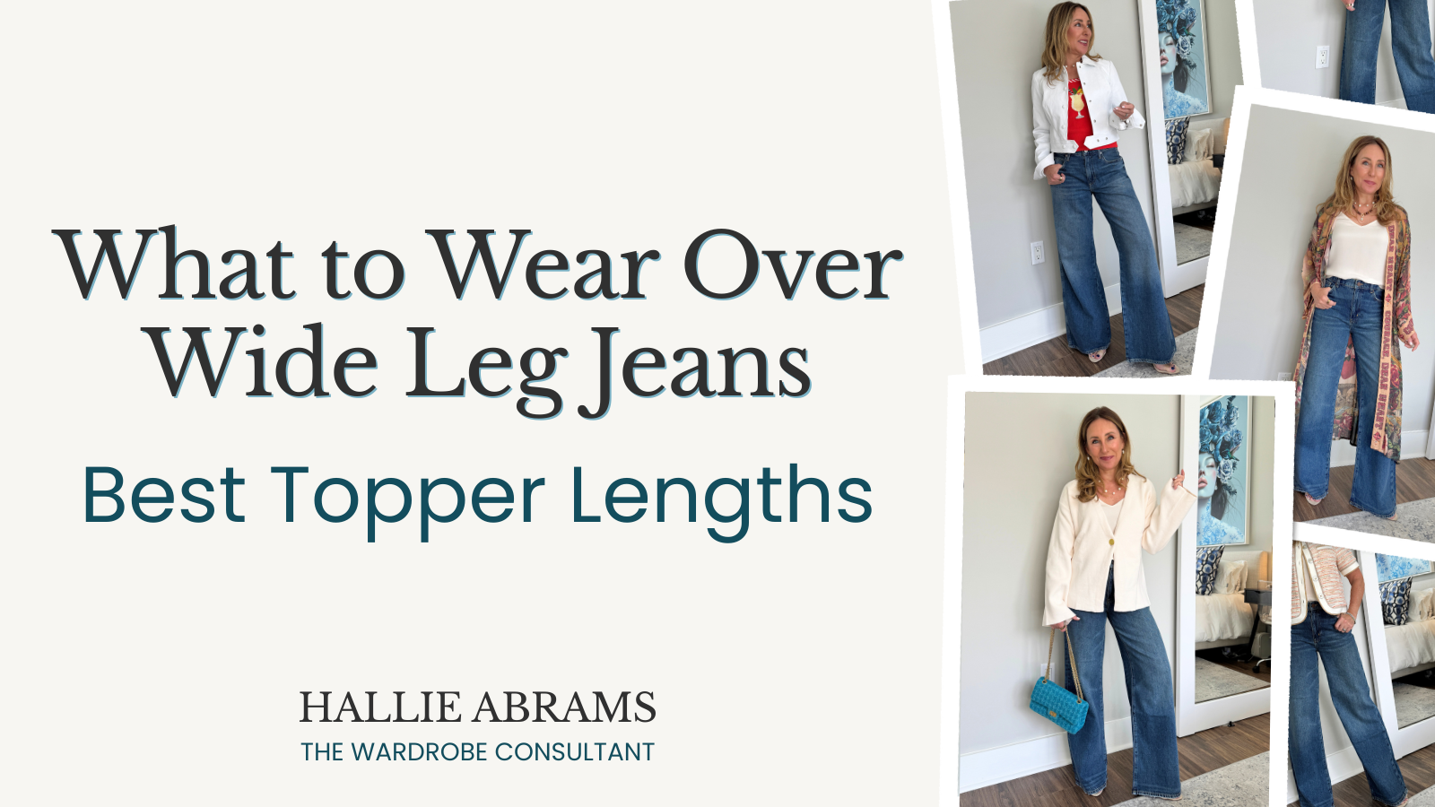What to Wear Over Wide Leg Jeans: Best Topper Lengths