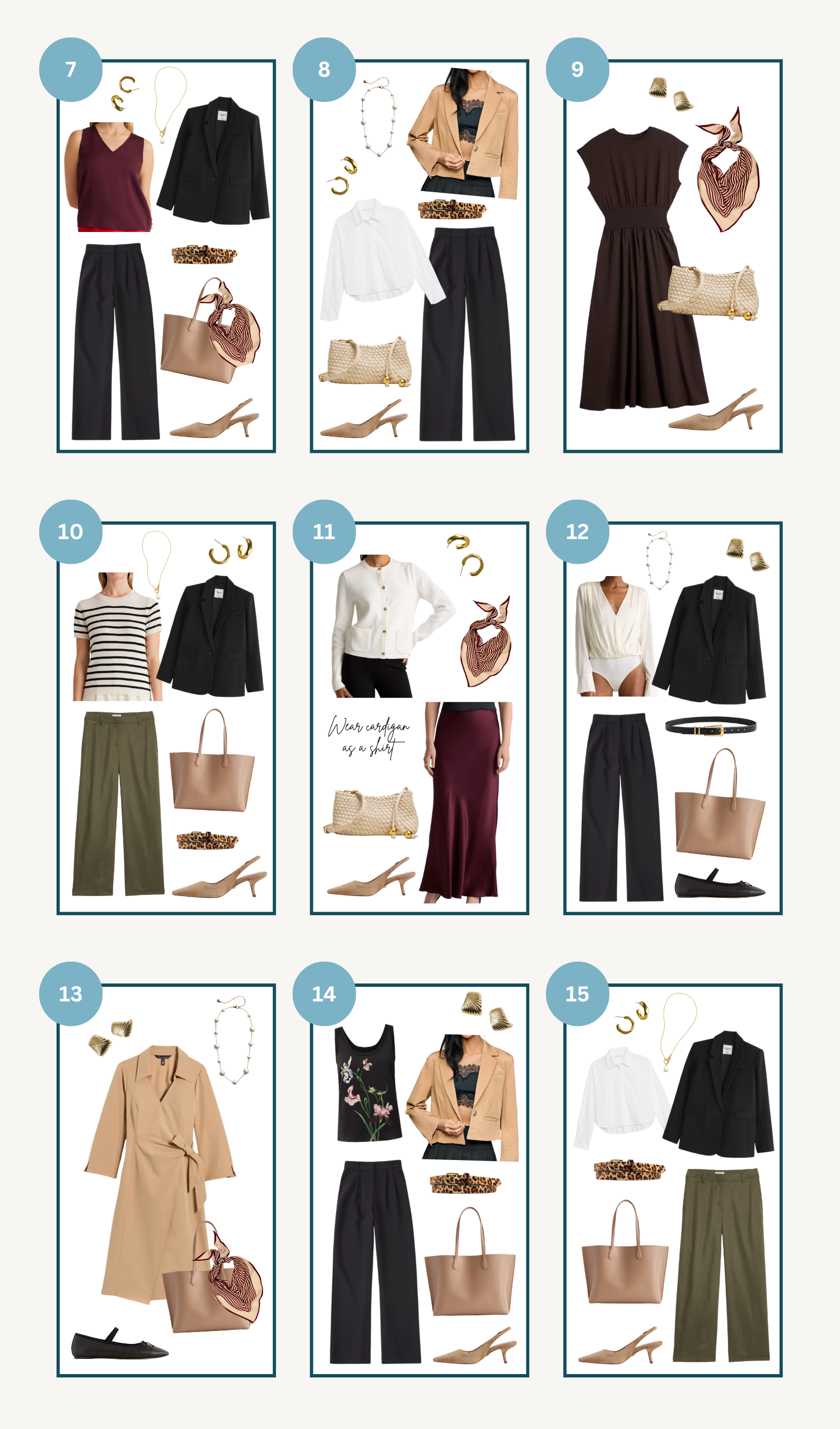 Corporate Capsule Wardrobe Outfits