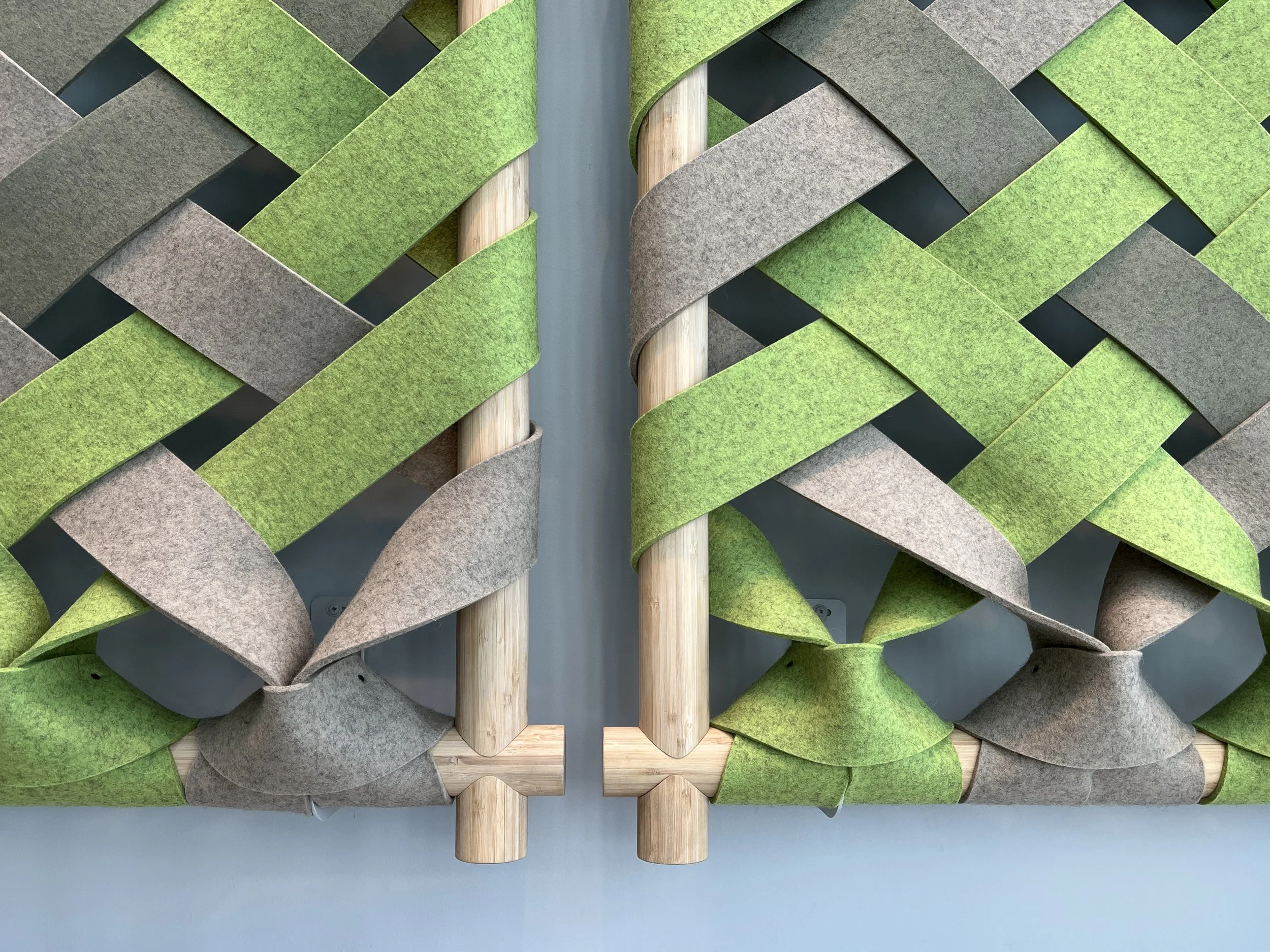 Bamboo construction detail