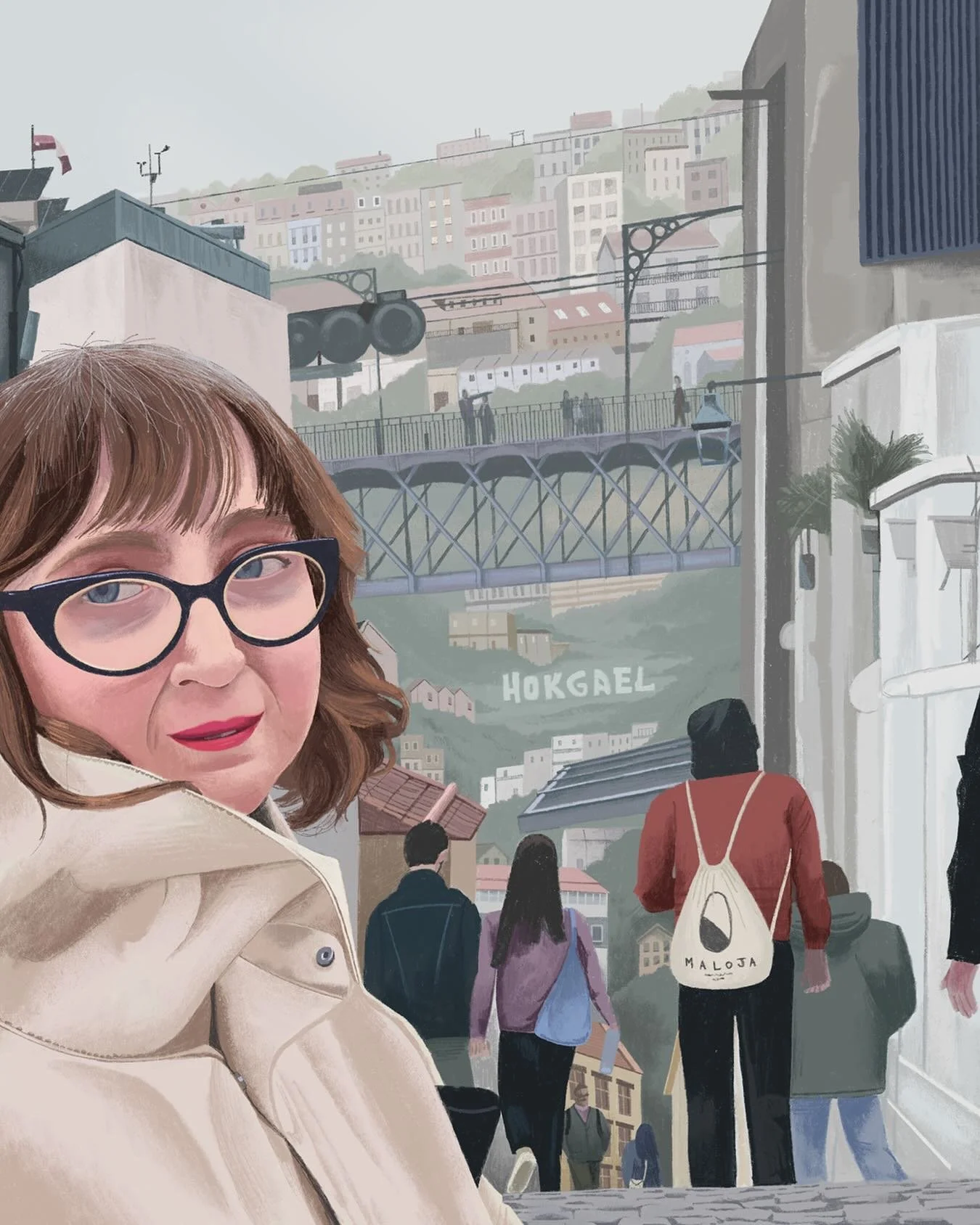 More @sandra_k_bee in Porto 
#portoportugal #porto #drawing #sketchbook #holidaydoodles