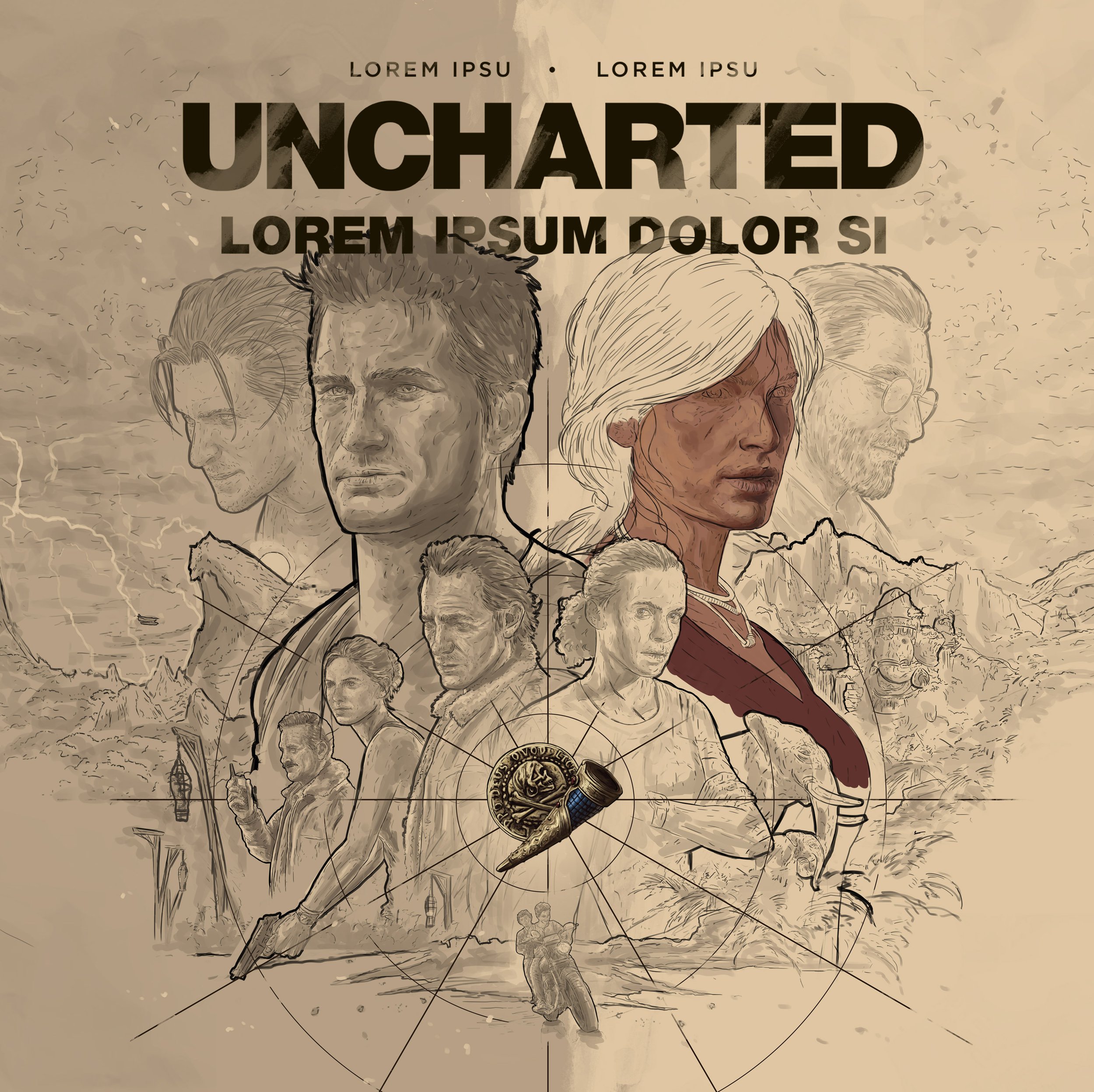 Uncharted  Uncharted, Poster design, Poster