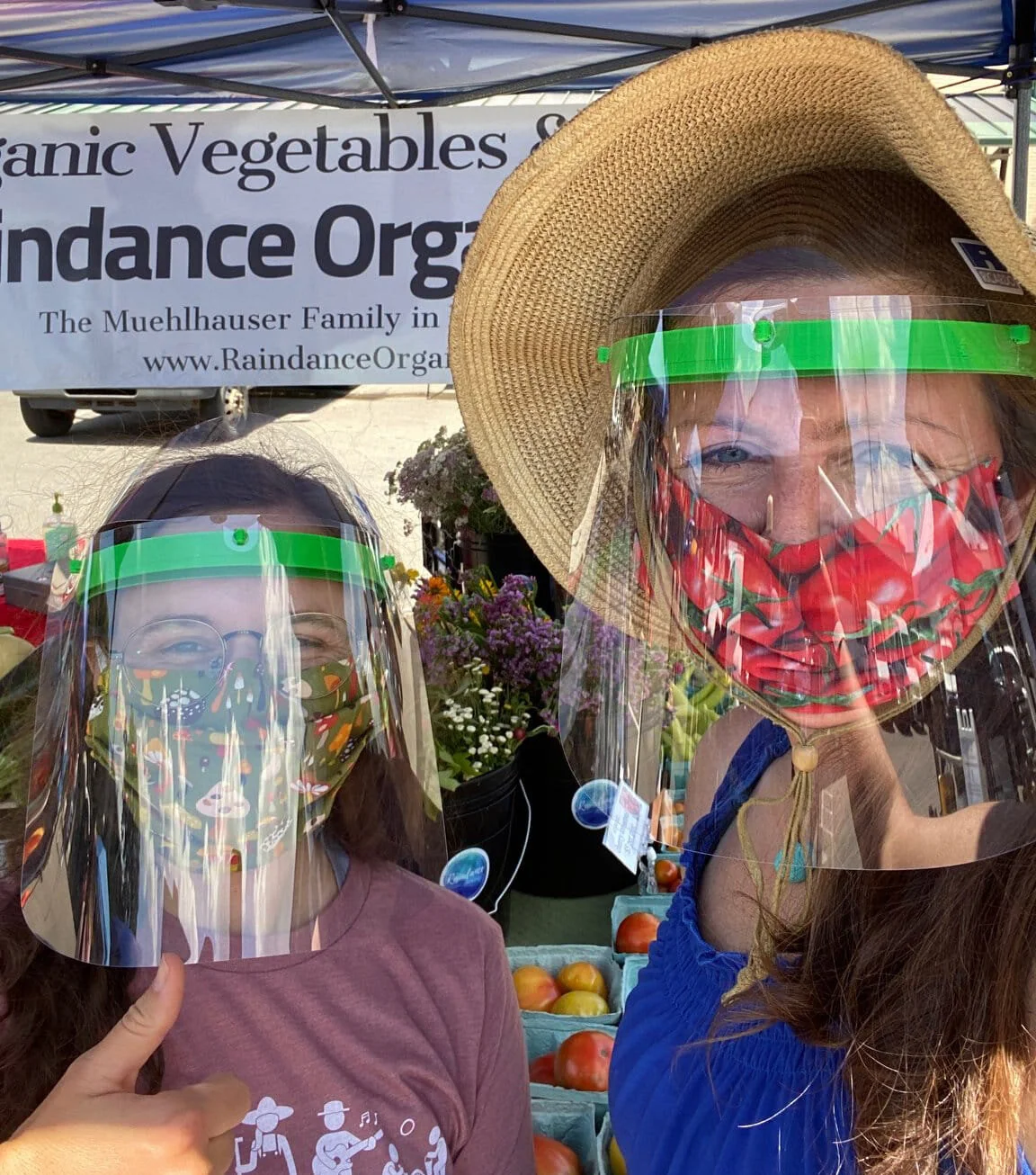 Raindance Organic Farms were spotted sporting some shields at the Ann Arbor Farmers Market