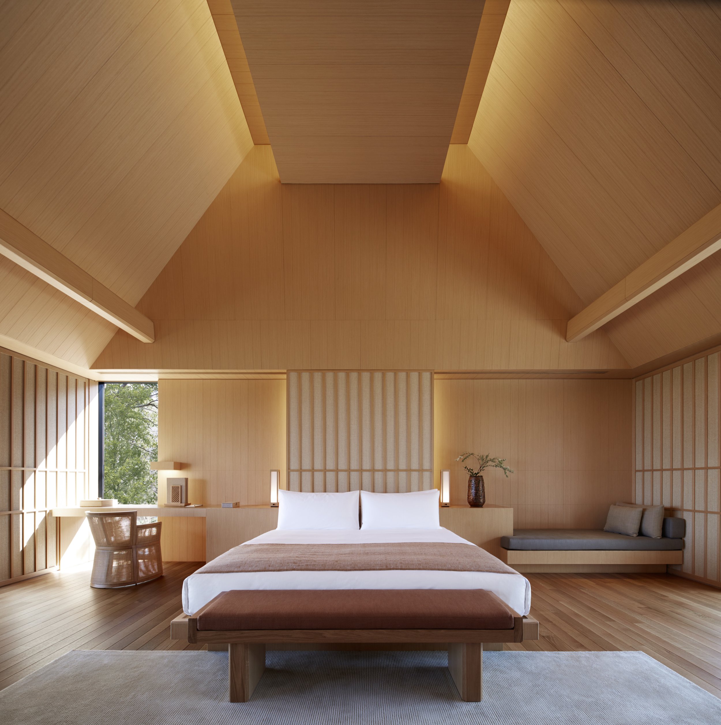  Low-slung roofs feature throughout all bedrooms 