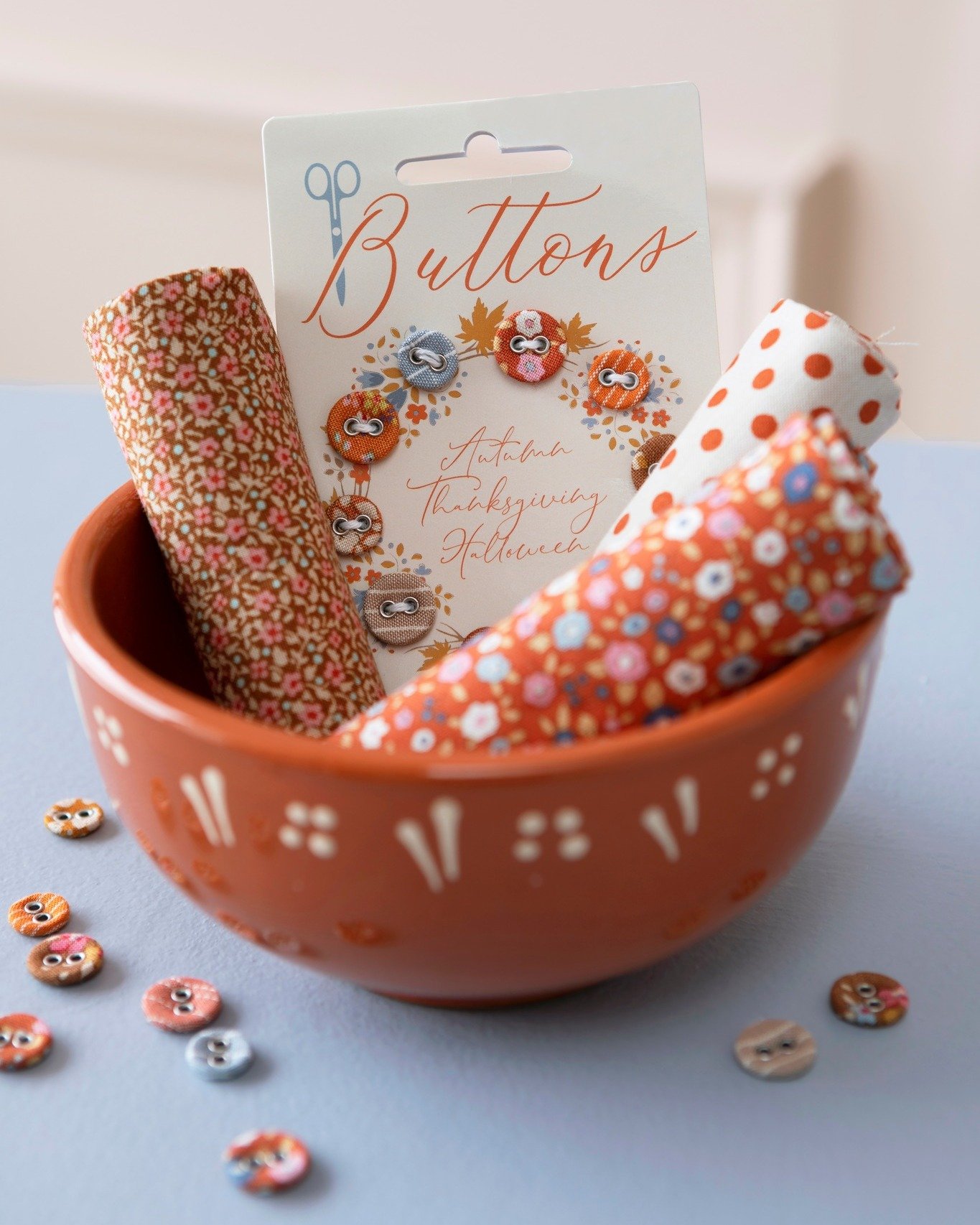 The adorable buttons in the Autumn collection of Creating Memories are the perfect finishing touch for any project! We can't wait to see you get creative with Creating Memories in mid-June!

#tilda #tildausa #ilovetilda #sewing #quilting #fabric #cre