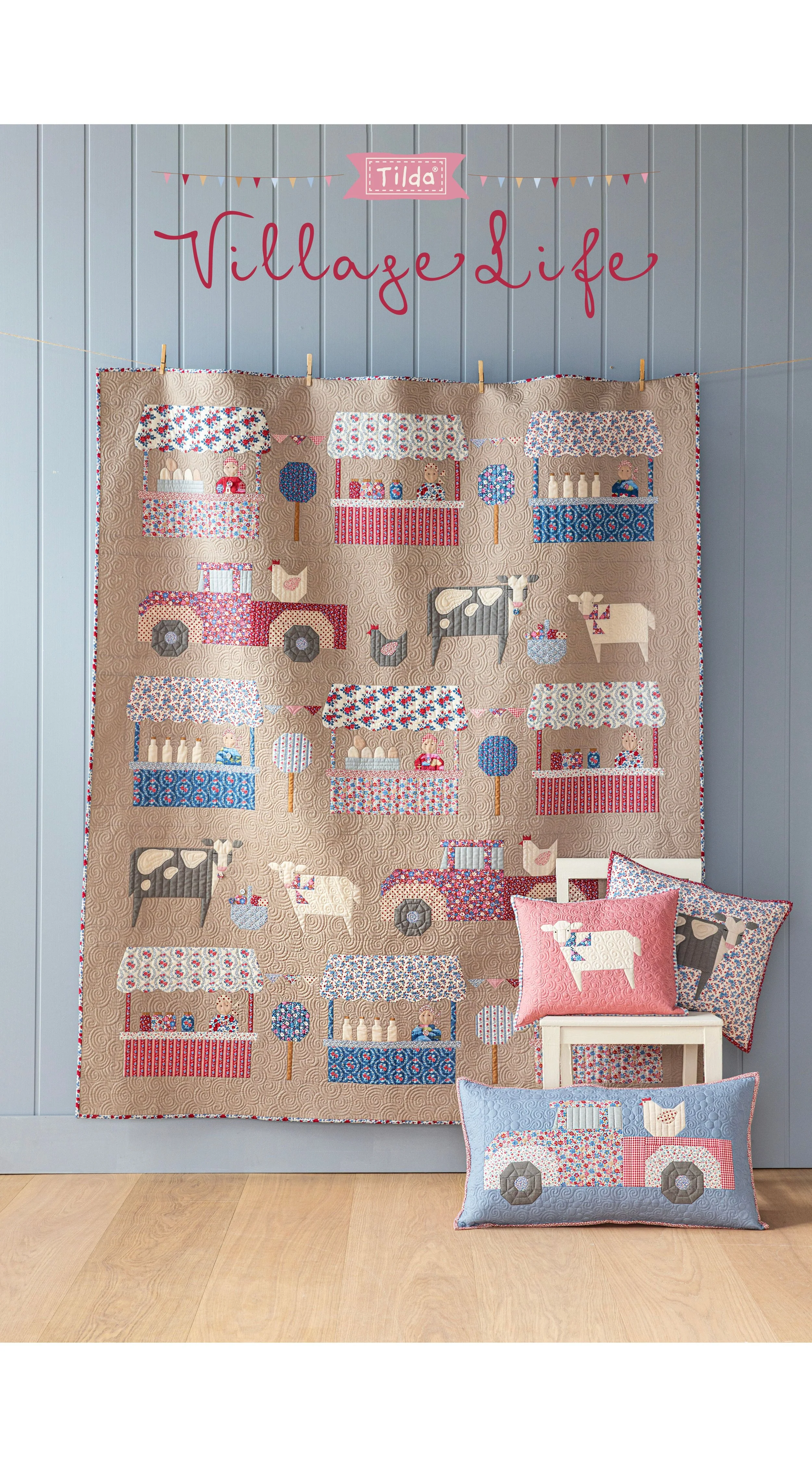 Tilda Village Life quilt and sewing projects