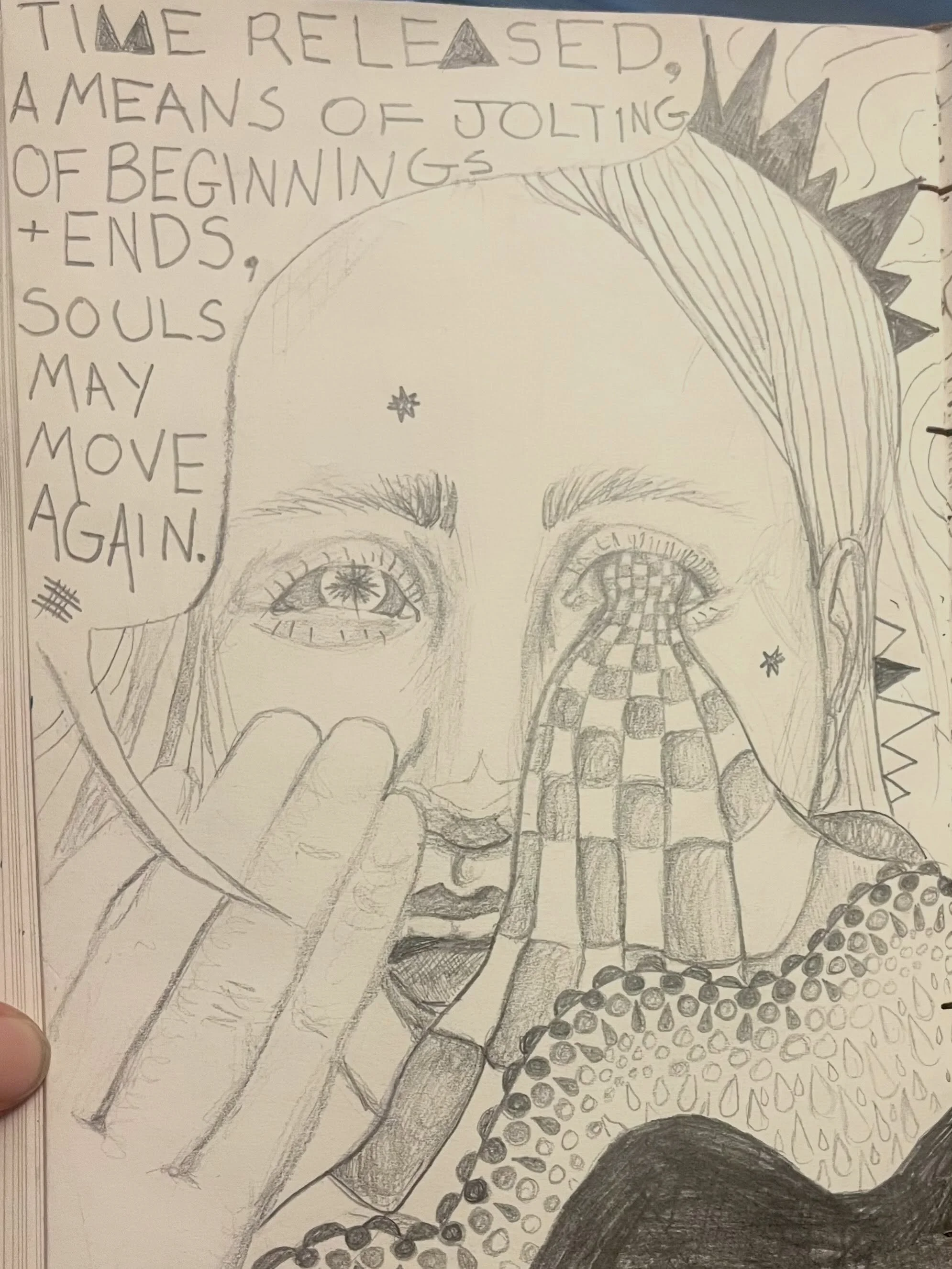 Lil journal page I like! I love having the week off from dayjob to actually draw ahhhh
