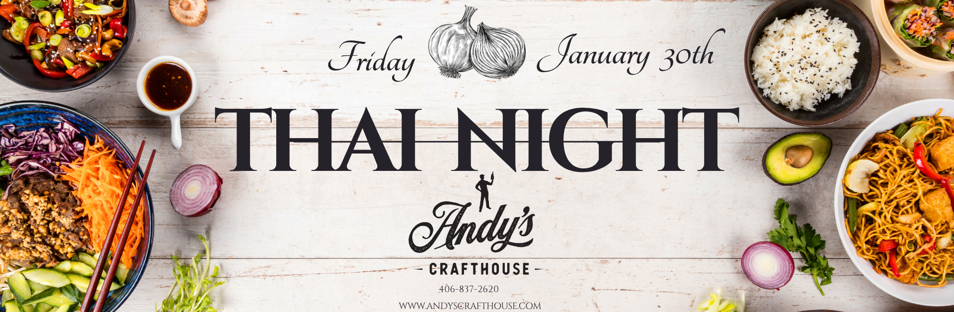 Thai Night at Andy's Crafthouse!
