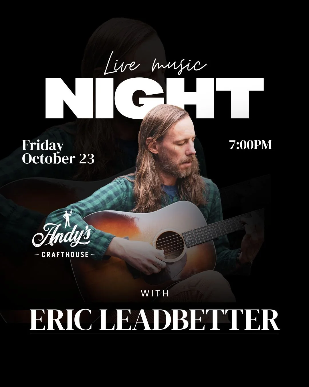 Eric Leadbetter Music Live at Andy's Crafthouse