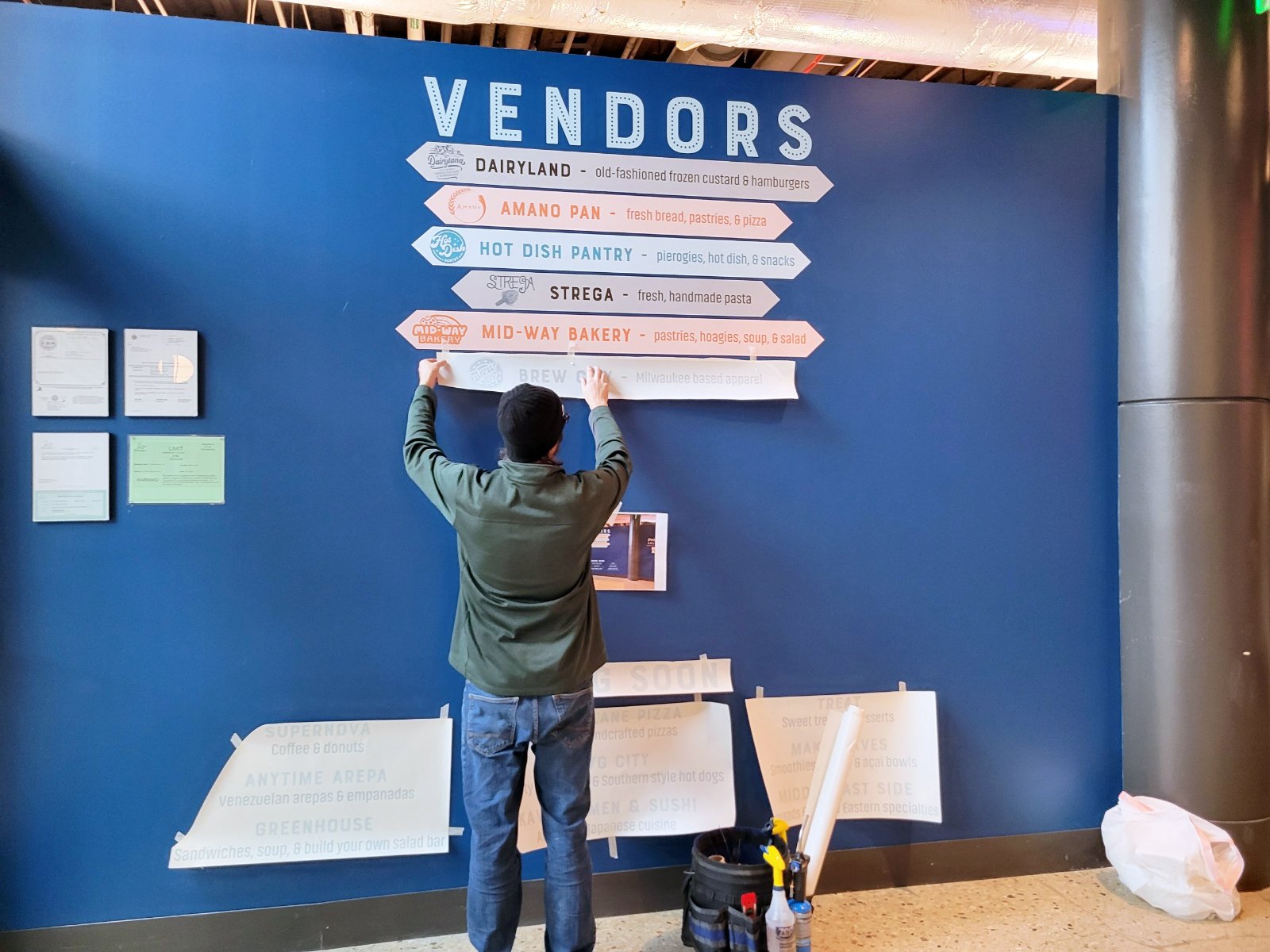 Action Graphics wall vinyl installation