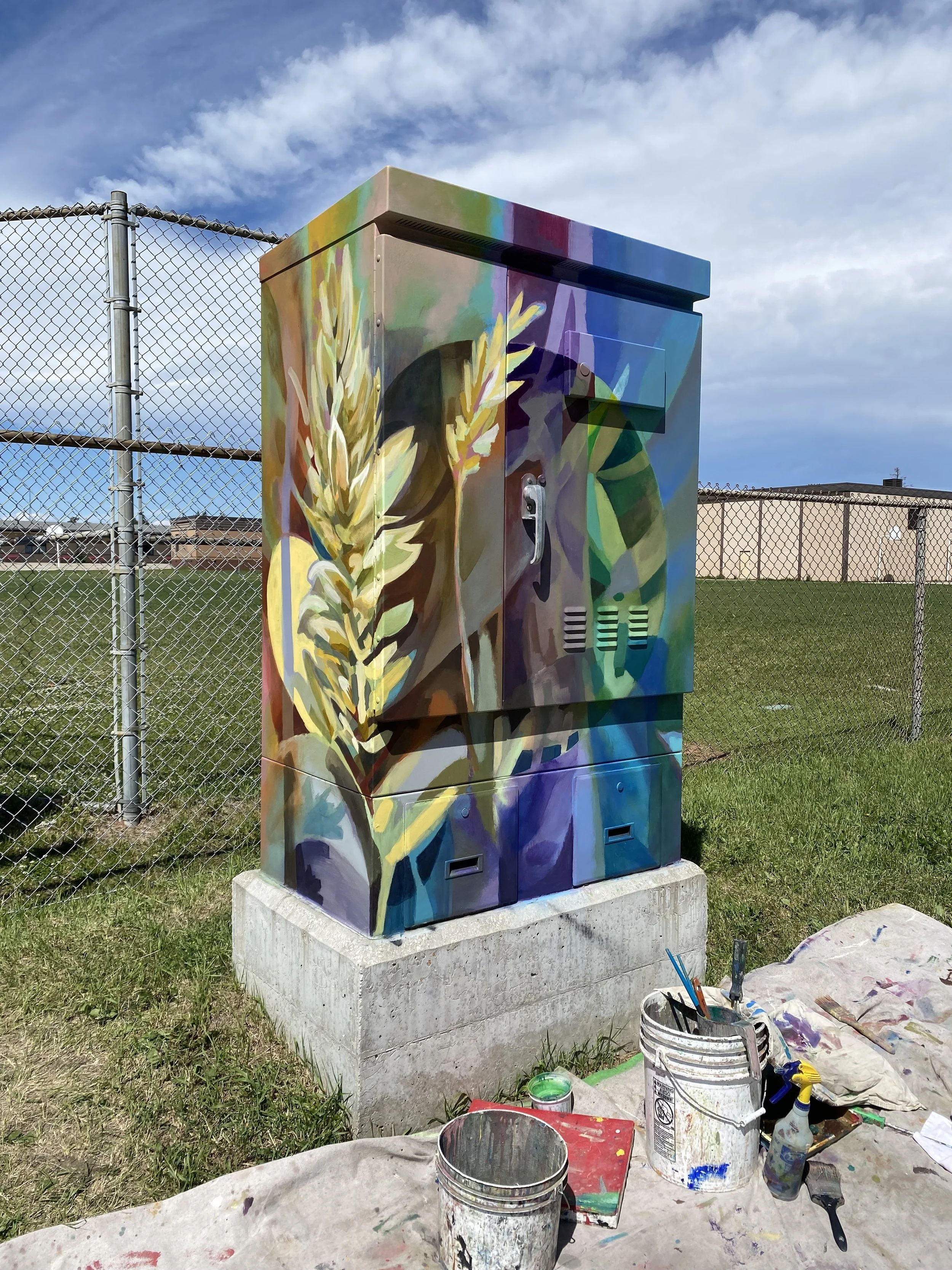 West Hillhurst Utility Box Wild Licorice 