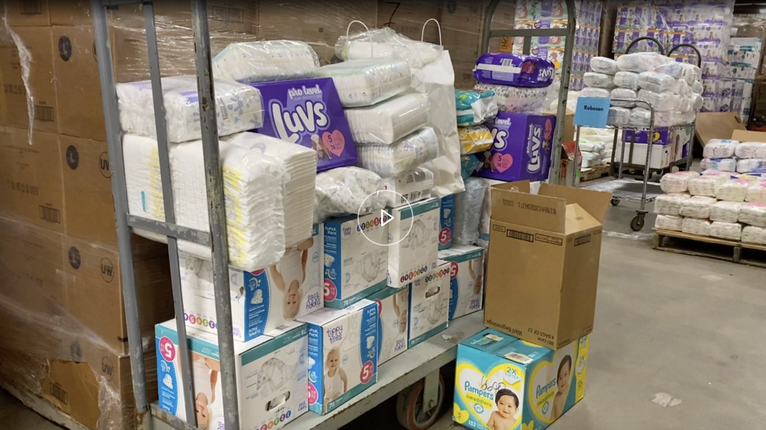 Diaper Bank sees increase in need for diapers, period products, adult incontinence supplies