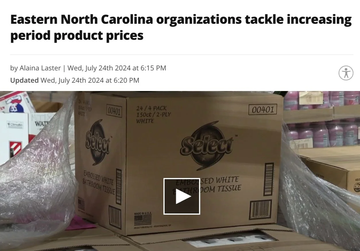 Eastern North Carolina organizations tackle increasing period product prices