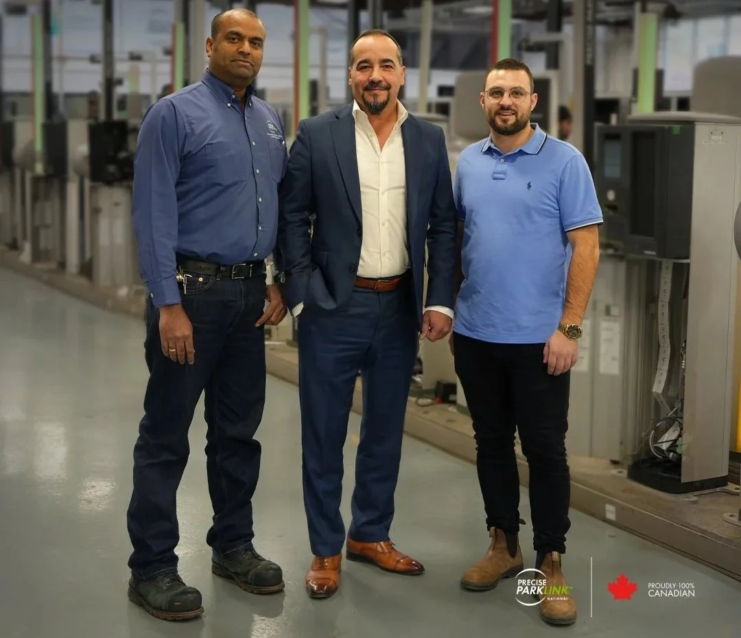 A group of Precise ParkLink employees