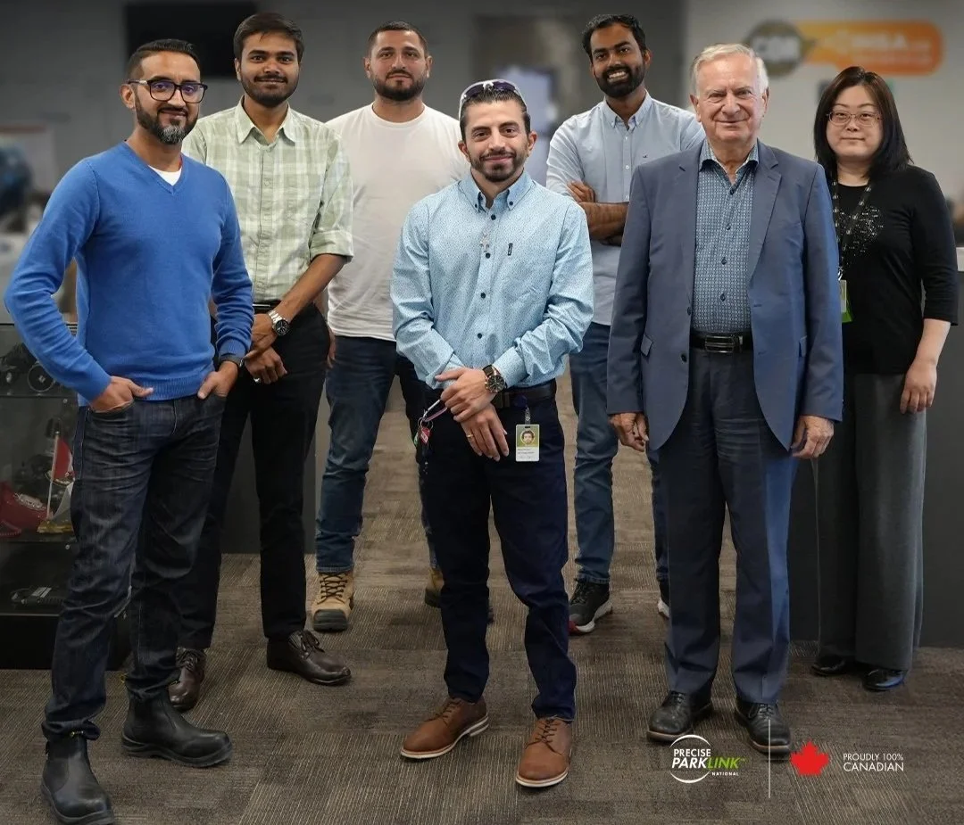 A group of Precise ParkLink employees