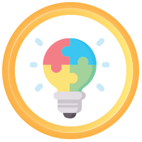 Icon of a light bulb
