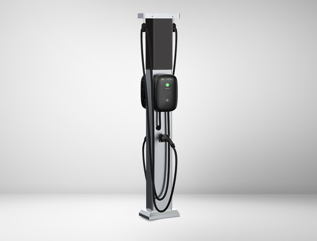 EV charging station with pedestal mount, model JNT-EVC11