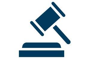 Appeals and adjudication gavel icon