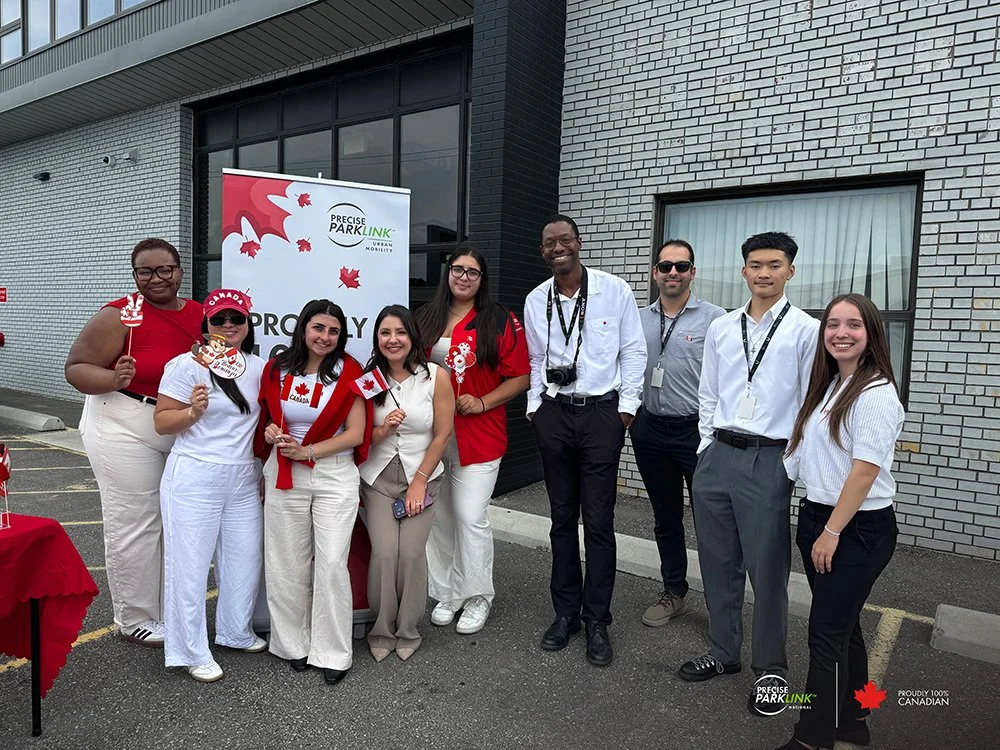 A group of Precise ParkLink employees at Canada Day event