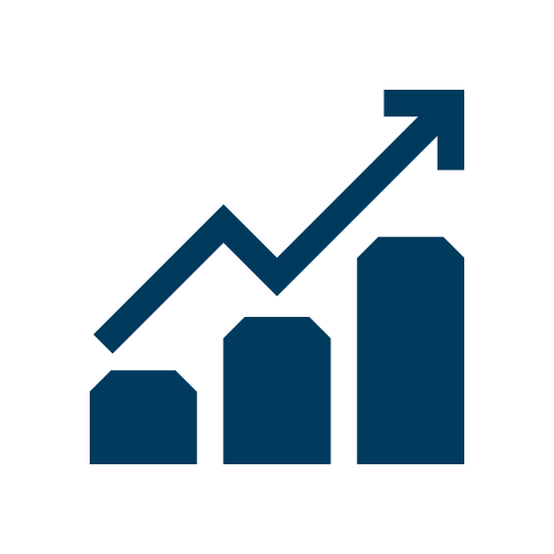 Trends and projections chart icon