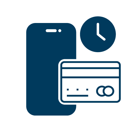 Pay-ahead mobile payment icon