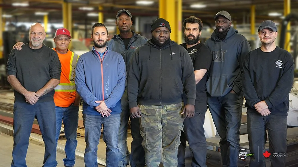 A group of Precise ParkLink employees